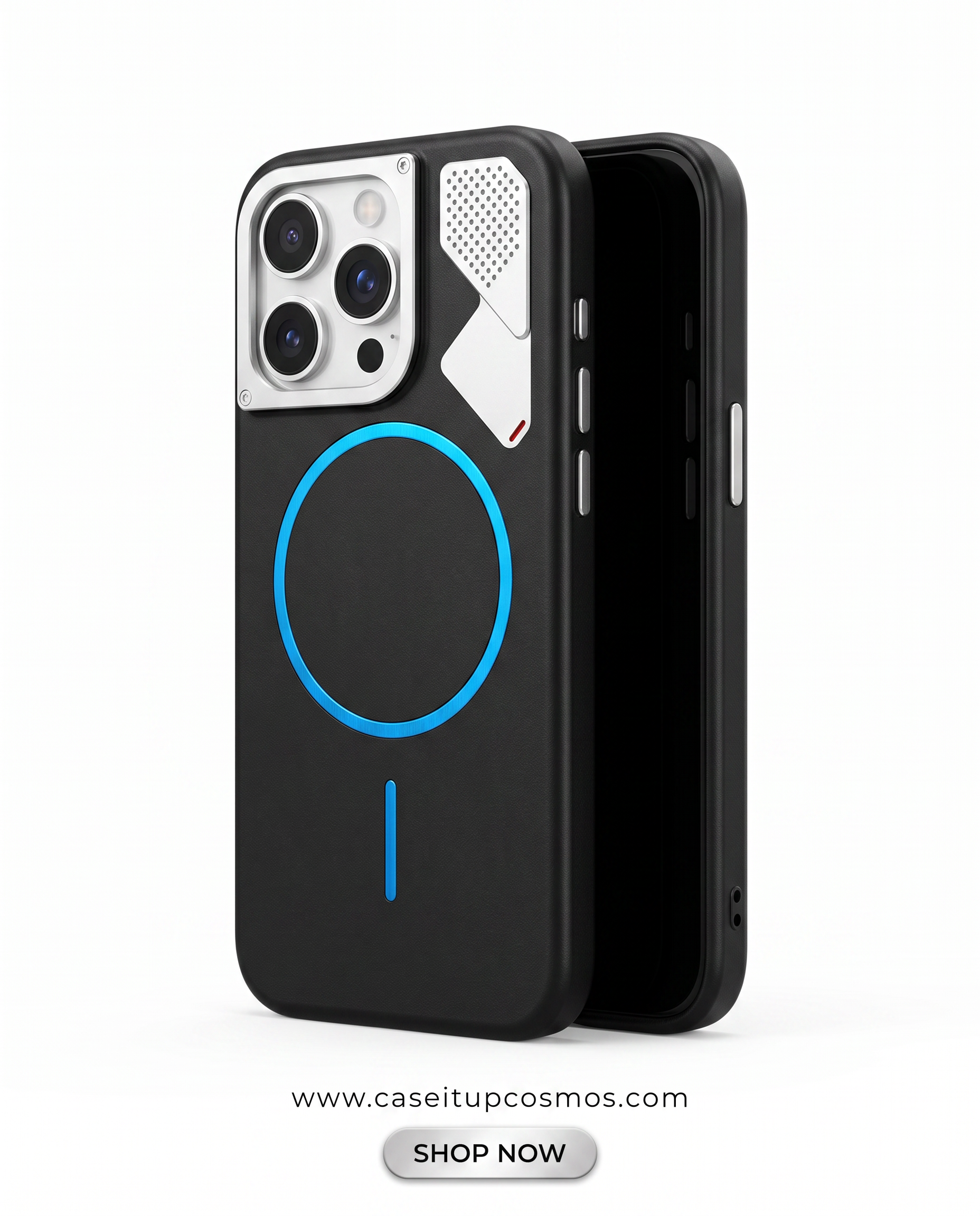 Futuristic Alloy Camera Armor MagSafe Case for iPhone | Microfiber Interior