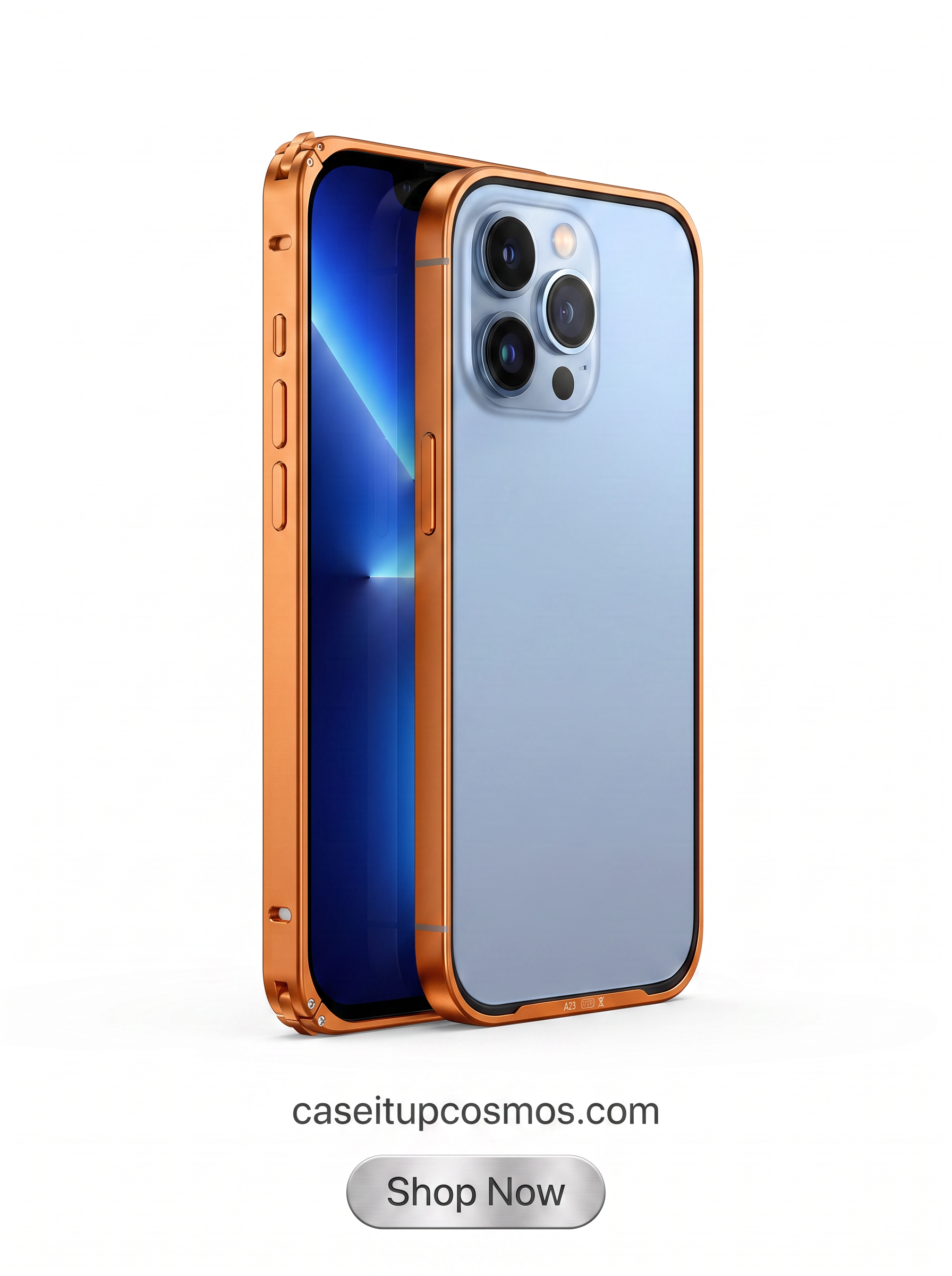 Bare-Feel Ultra Minimalist Metal Bumper Case – Back Shield Alloy Edition