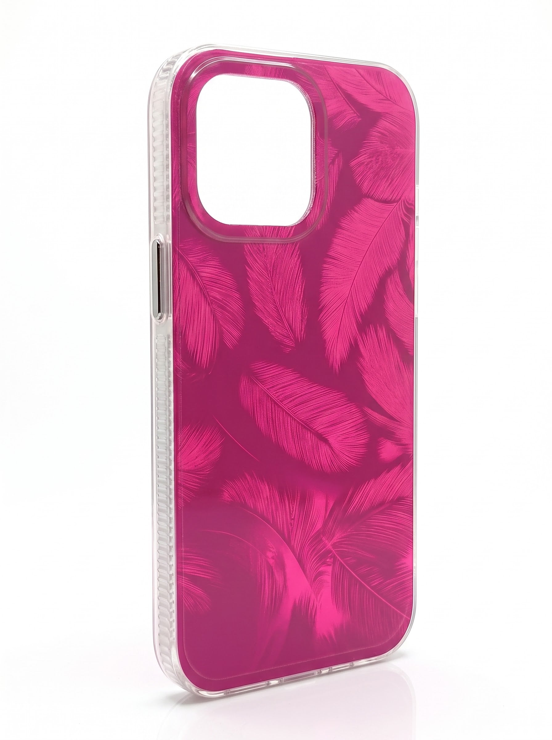Feather Luxe Transparent Phone Case – Premium Shockproof Designer Cover