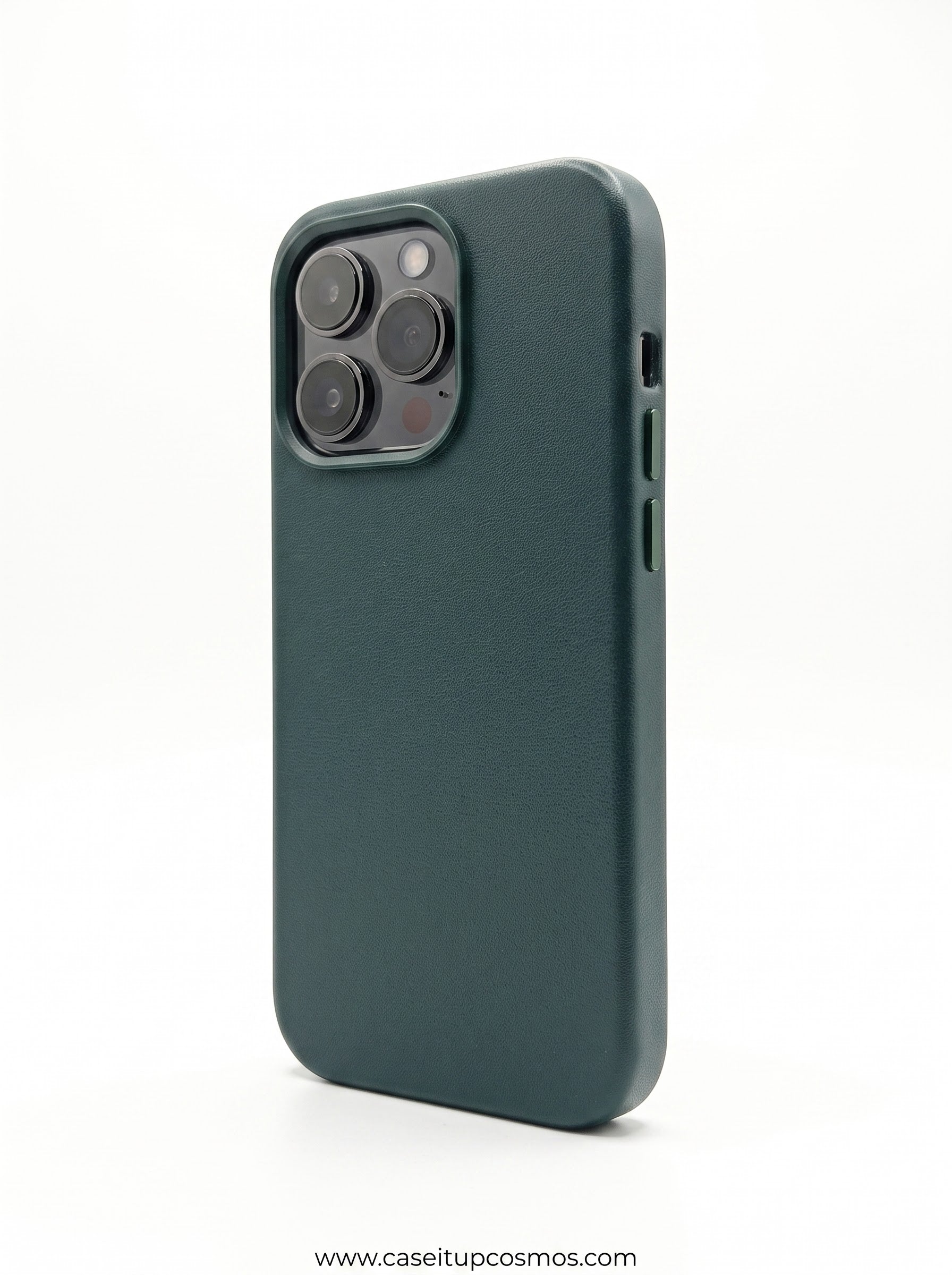 Executive Alpine Green Leather Case for iPhone | Soft Microfiber Lining