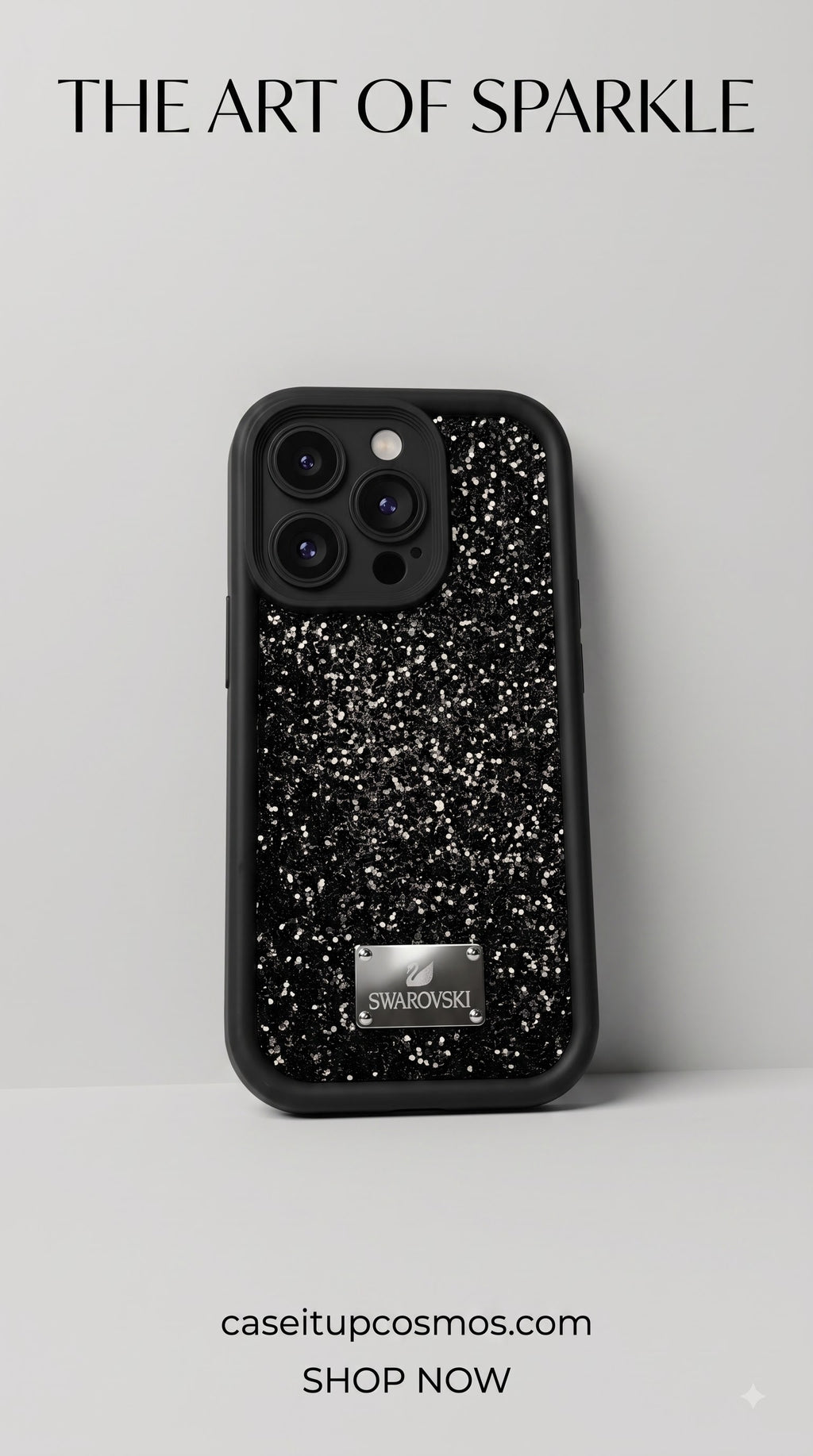 Premium Glitter Silicone Phone Case – Luxury Crystal Sparkle Shockproof Cover | Beige Frame