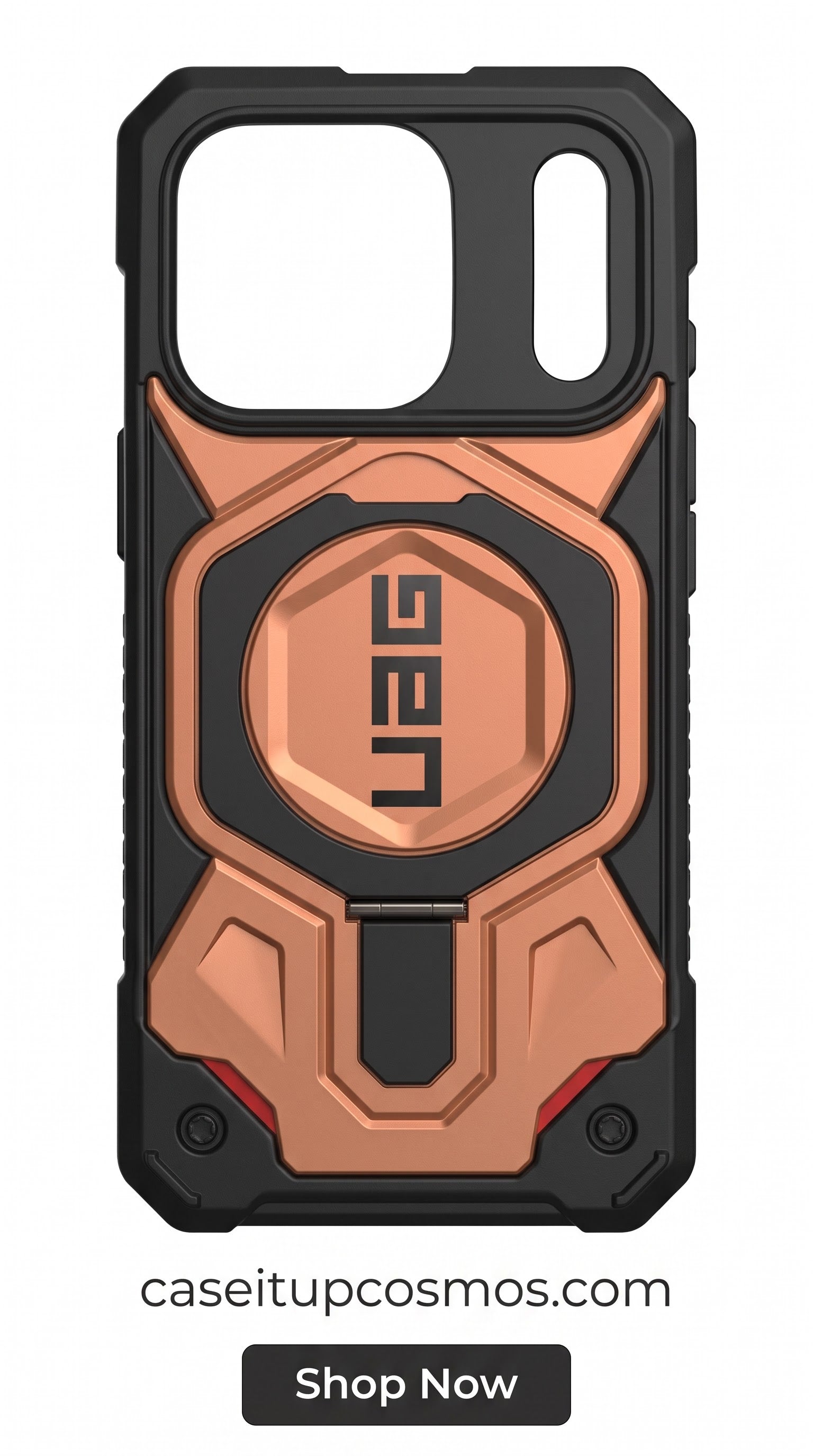 UAG Pathfinder Rugged MagSafe Case – Bronze Armor Kickstand Edition