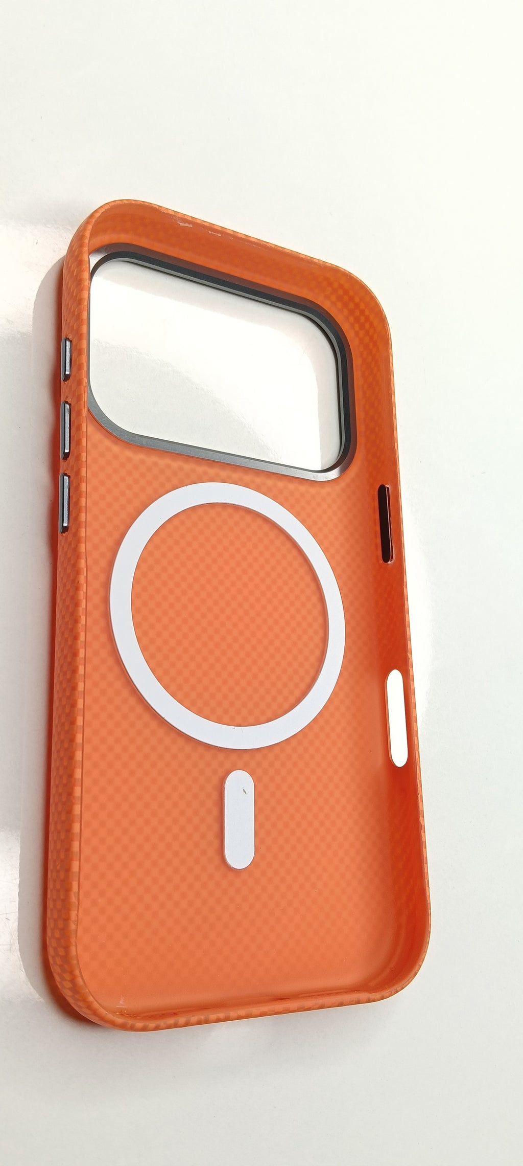 Rise Above Metallic Visor Case – Sunset Orange Pixel Edition