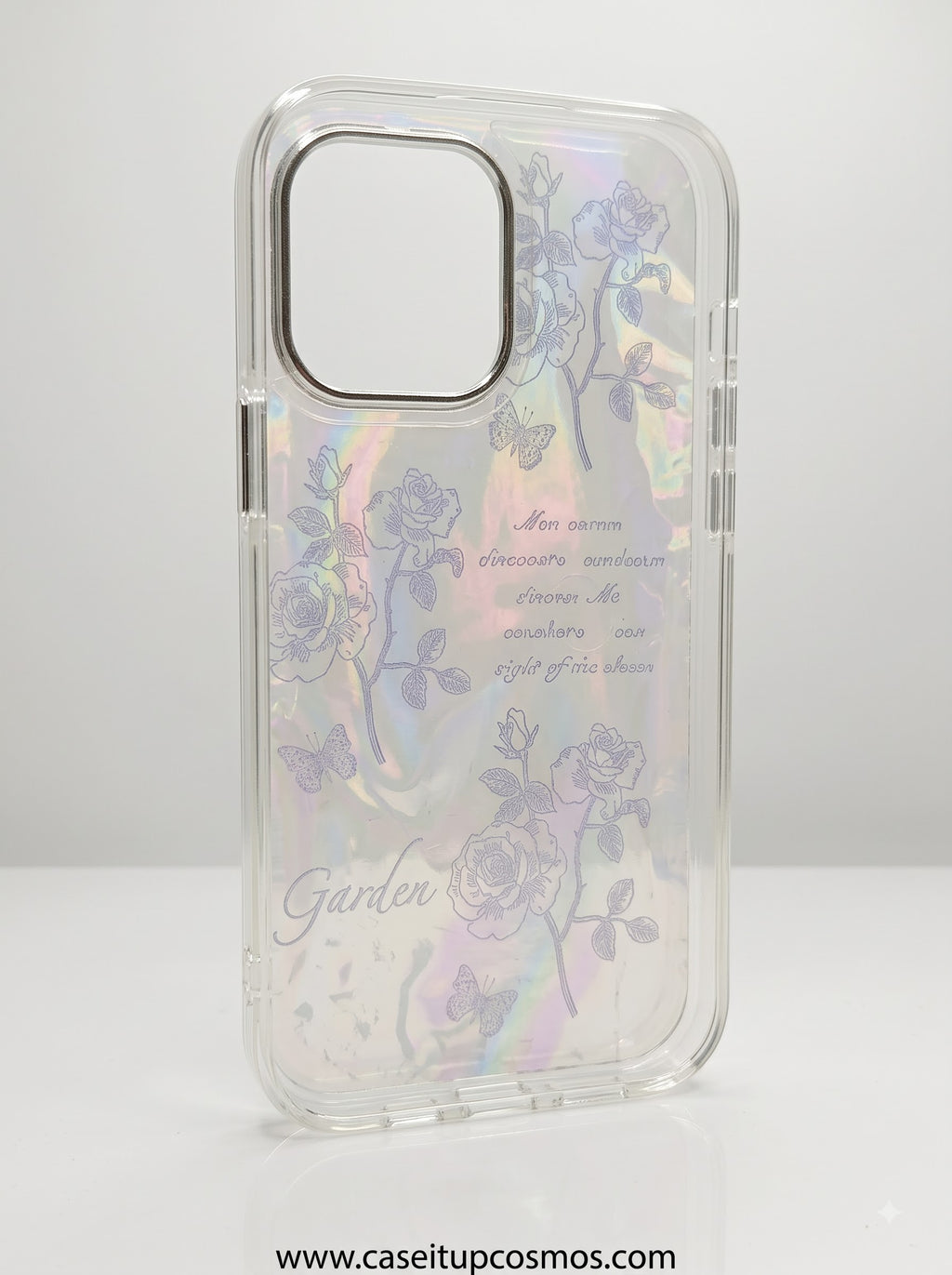 Garden Luxe™ Holographic Floral Case – Luxury Protective Phone Cover