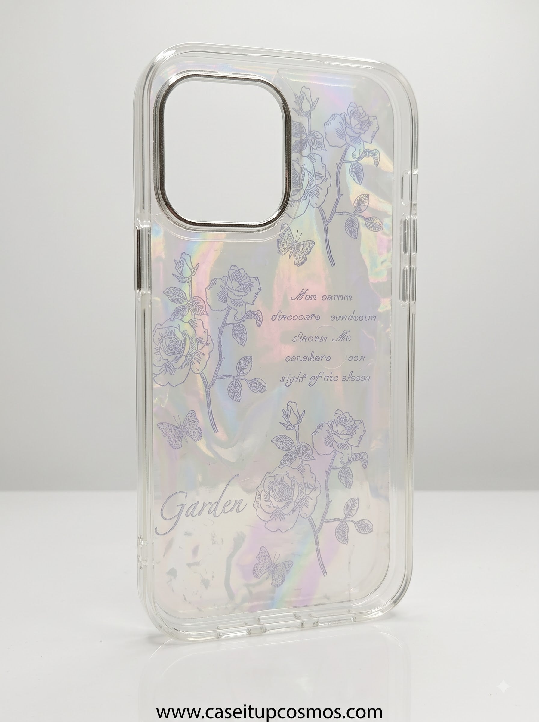 Garden Luxe™ Holographic Floral Case – Luxury Protective Phone Cover