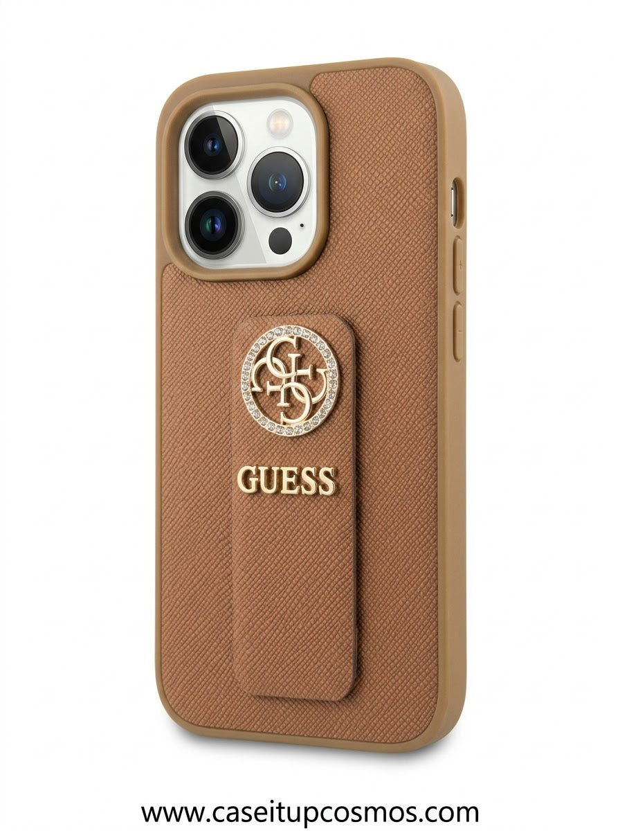 The Glamour Saffiano Leather Edition iPhone Case | Velvet Suede Interior
