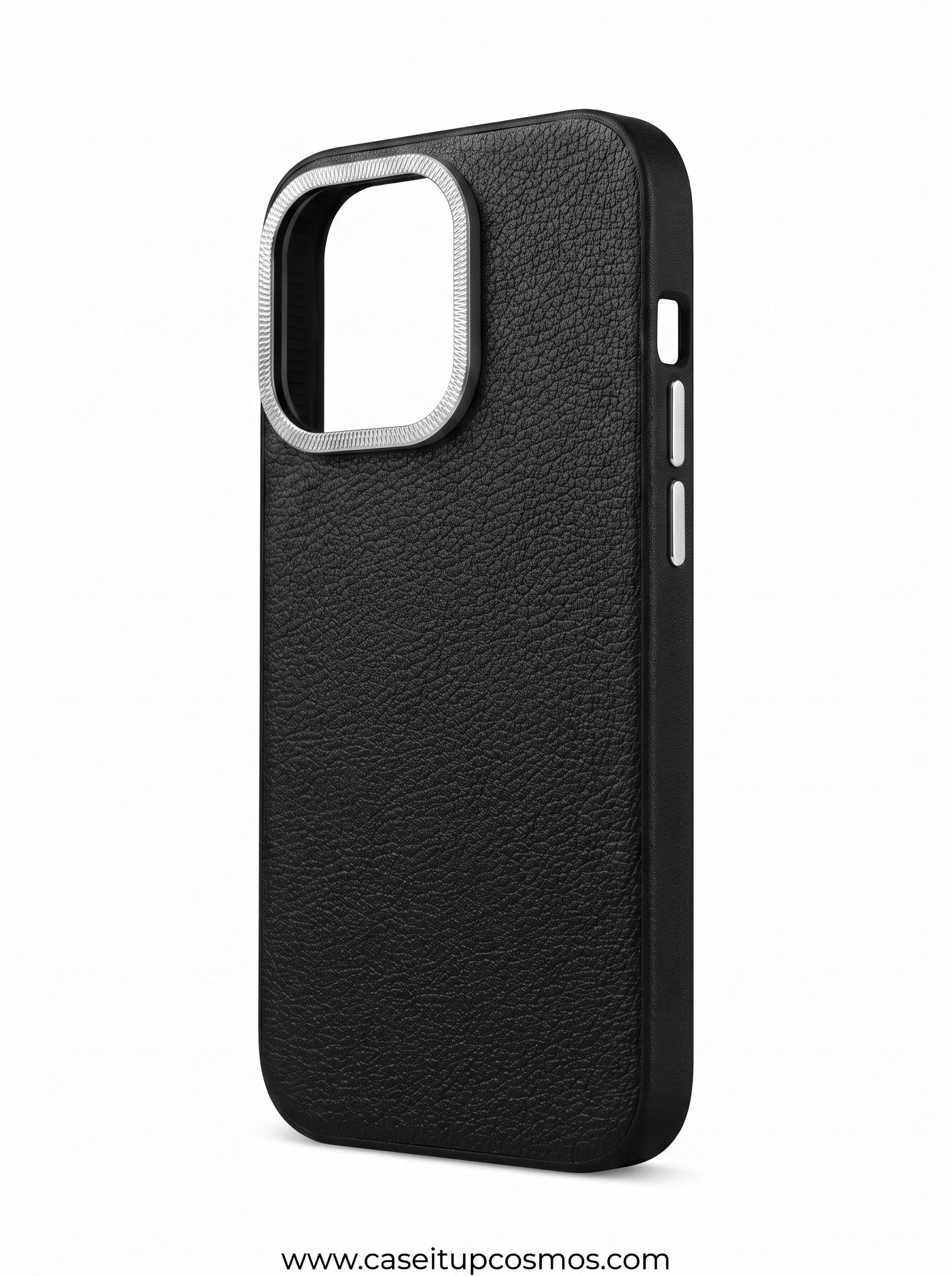 Cosmos™ Tactical Pebbled Leather iPhone Cover | Shockproof Air-Ridge Interior