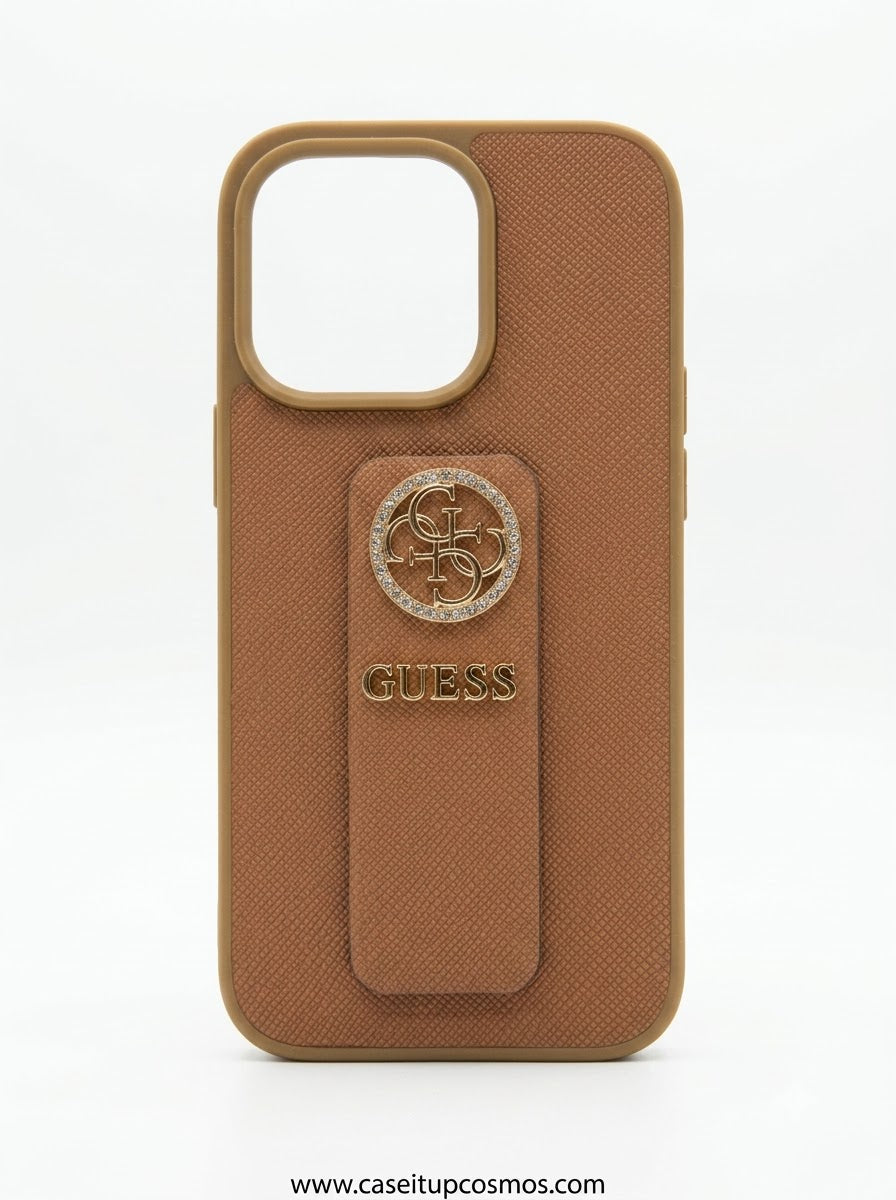 The Glamour Saffiano Leather Edition iPhone Case | Velvet Suede Interior