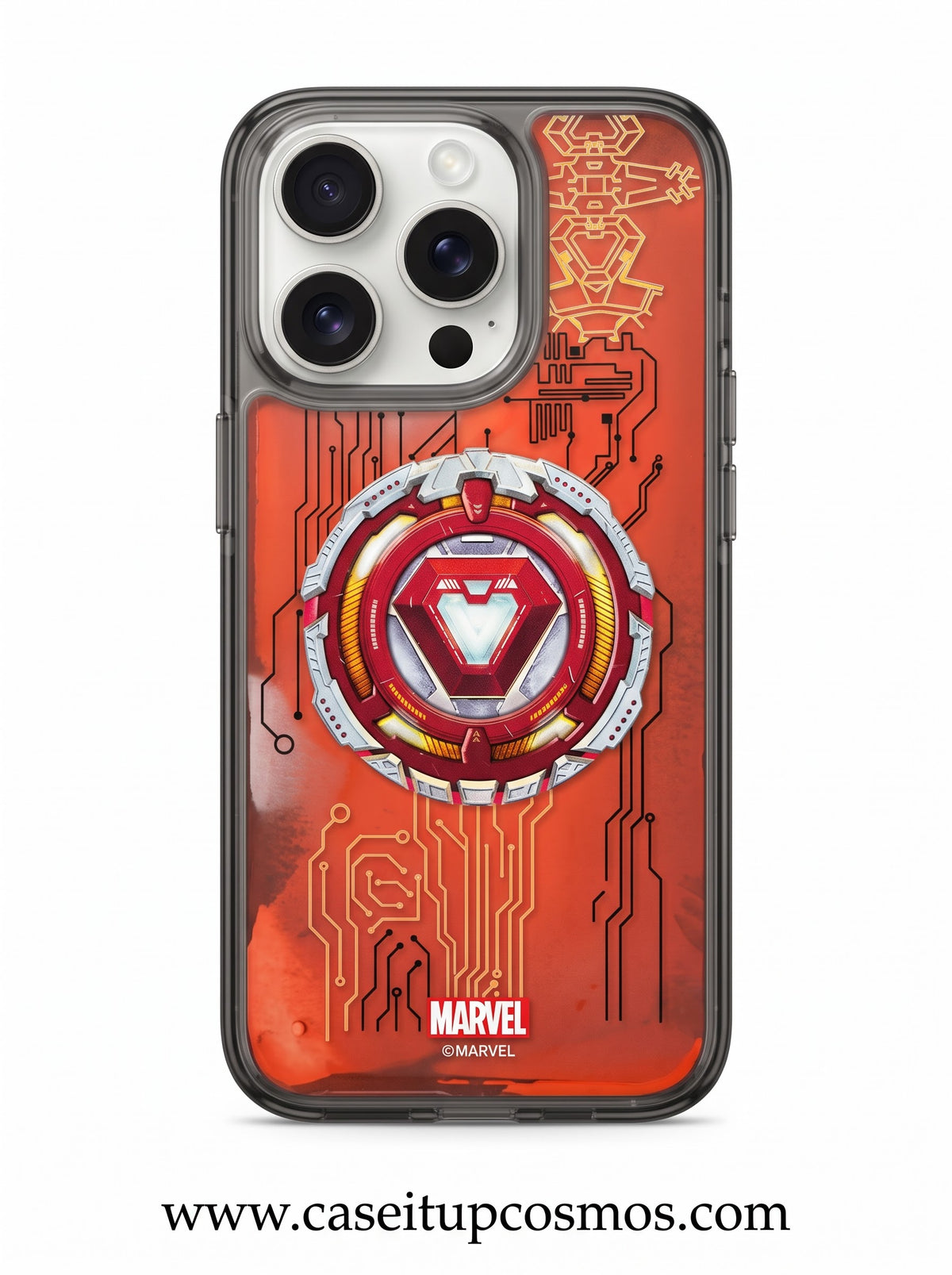 The Avengers Techwear Edition Arc Reactor Shockproof Case for iPhone