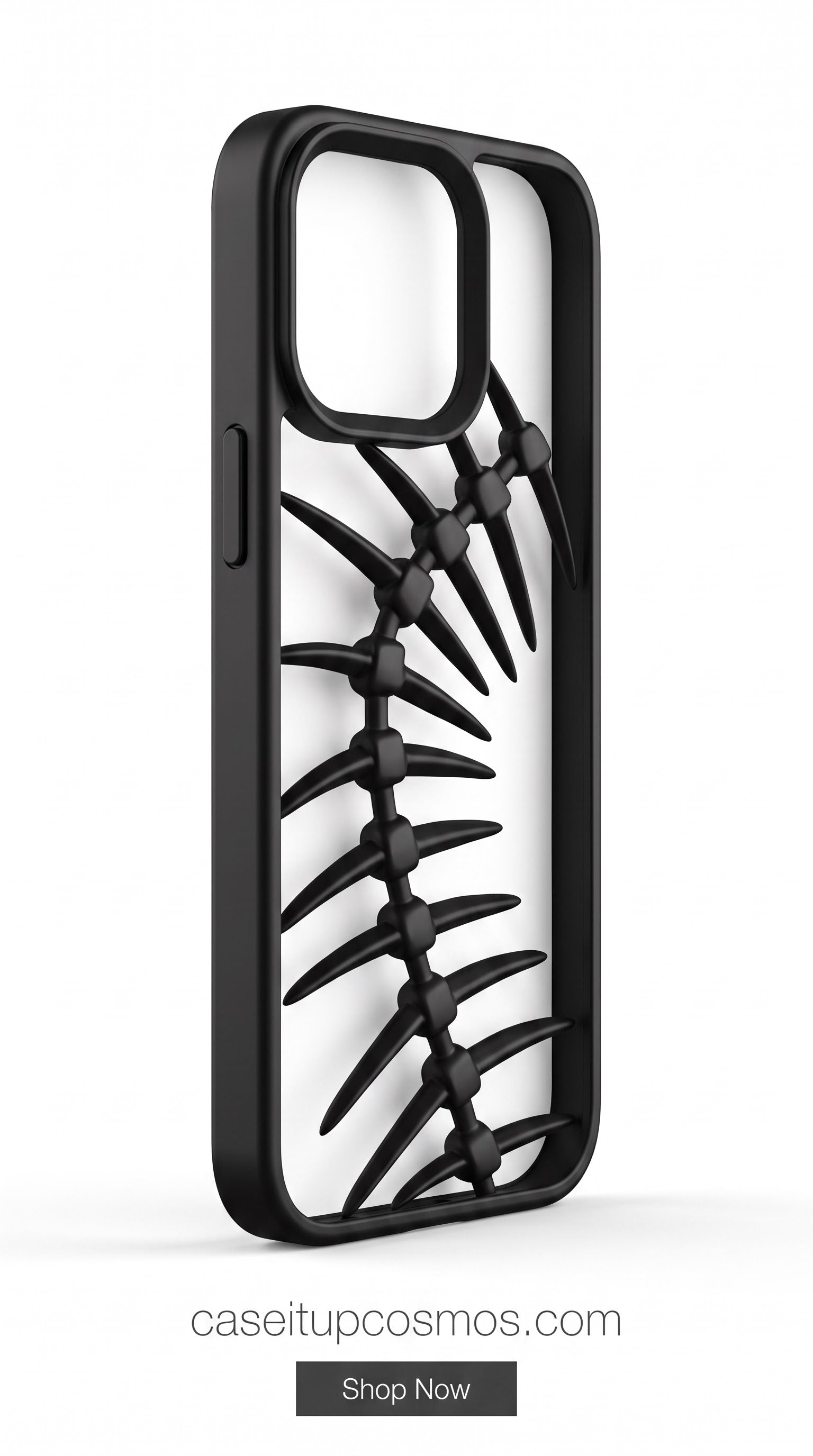 Titanium Grey Skeleton Armor Case for iPhone 15 Pro | Premium Shockproof Protective Cover