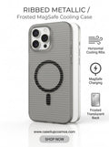 Minimalist Parallel Ribbed MagSafe Case for iPhone | Frosted Translucent Back