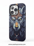 Nordic Mystic Wolf Crown Armor iPhone Cover | 3D Full-Wrap Print