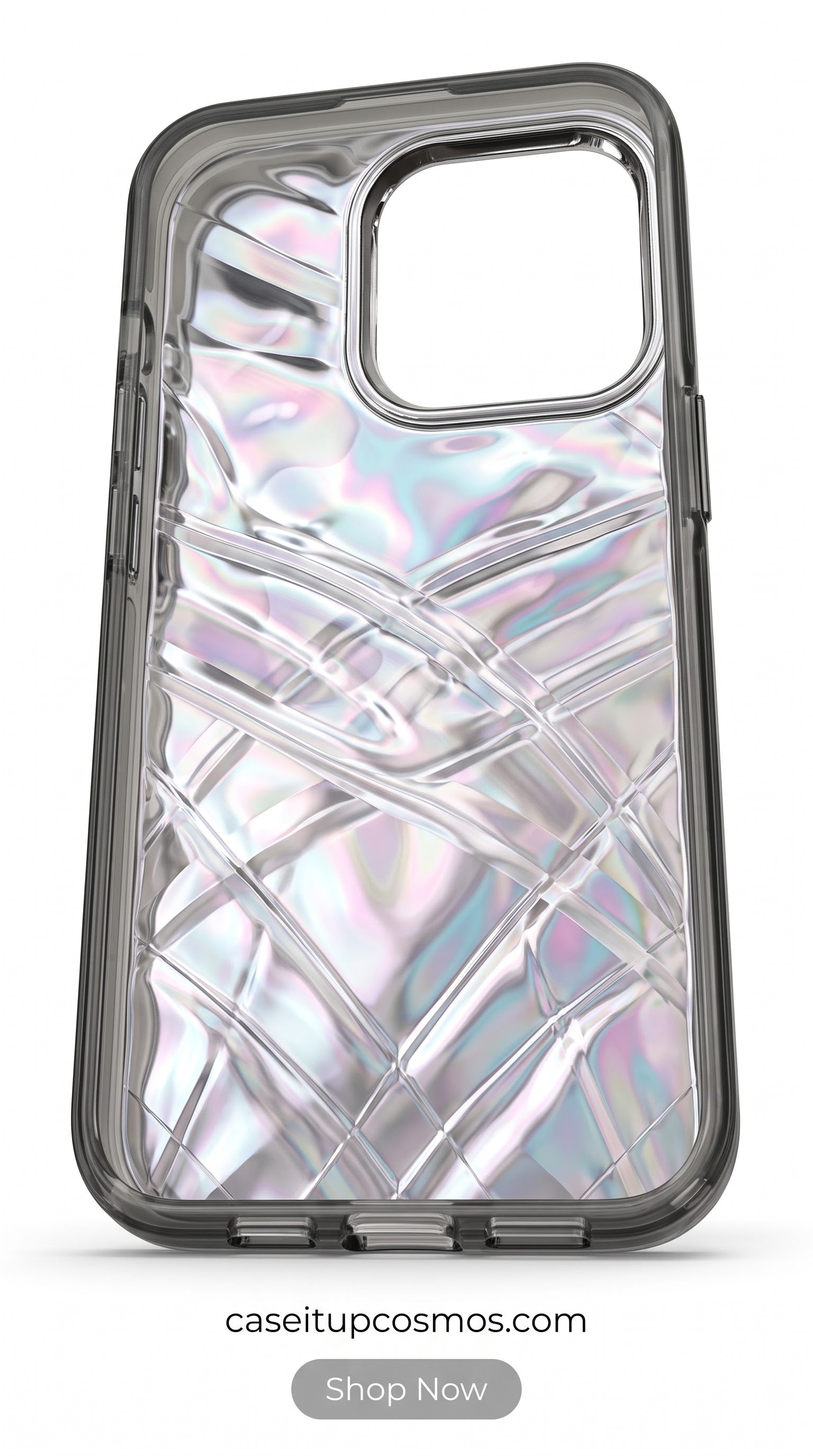 Luxury Charm Marble Case – Premium Crystal Bow Phone Cover