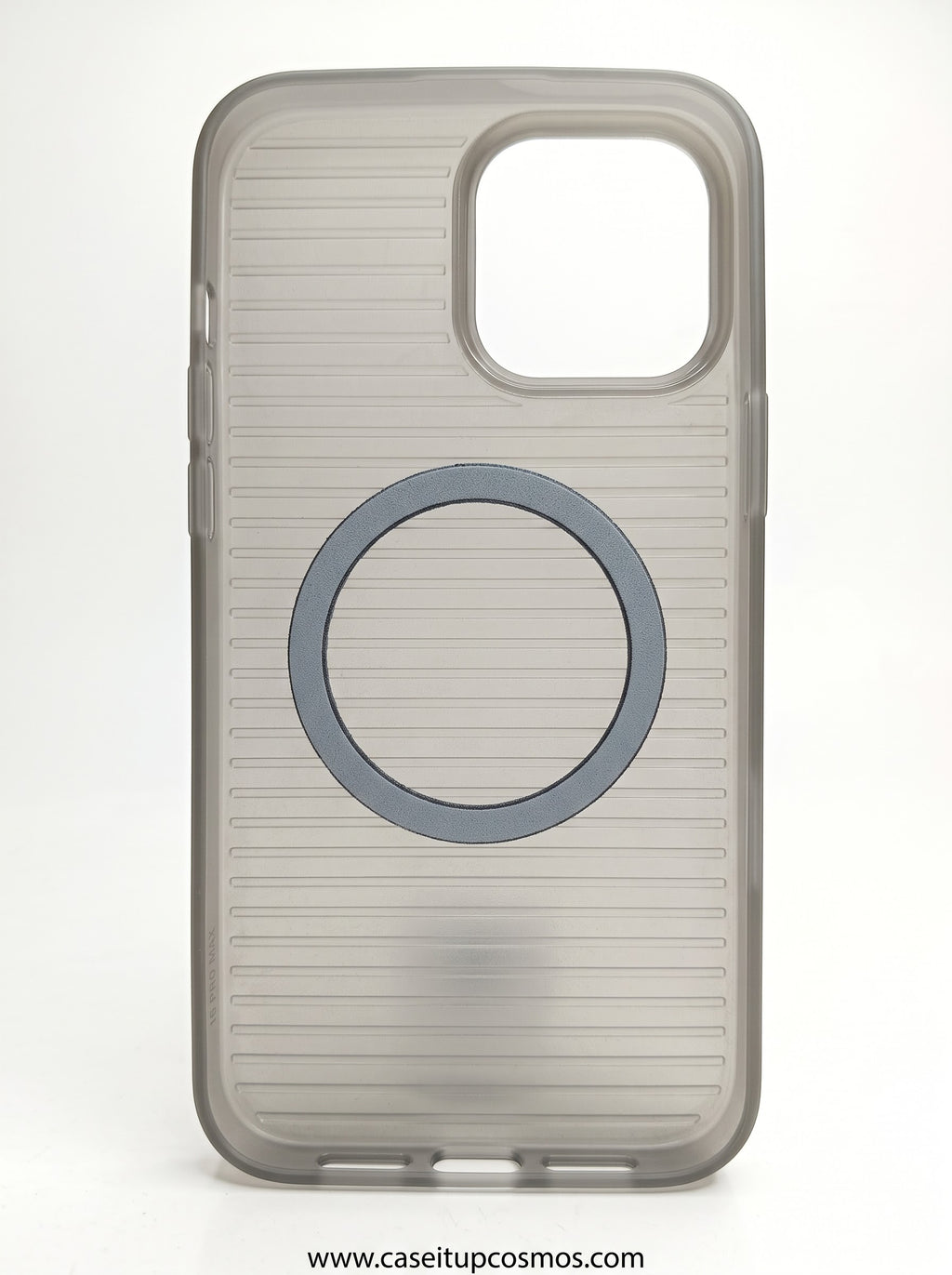 Minimalist Parallel Ribbed MagSafe Case for iPhone | Frosted Translucent Back