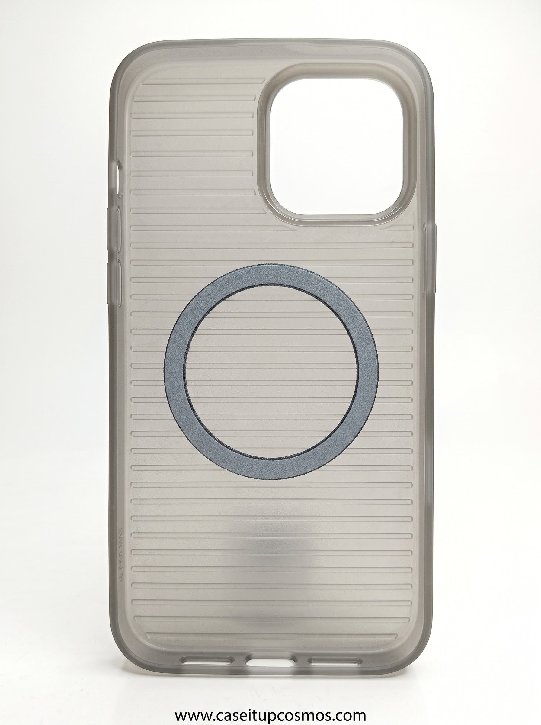 Minimalist Parallel Ribbed MagSafe Case for iPhone | Frosted Translucent Back