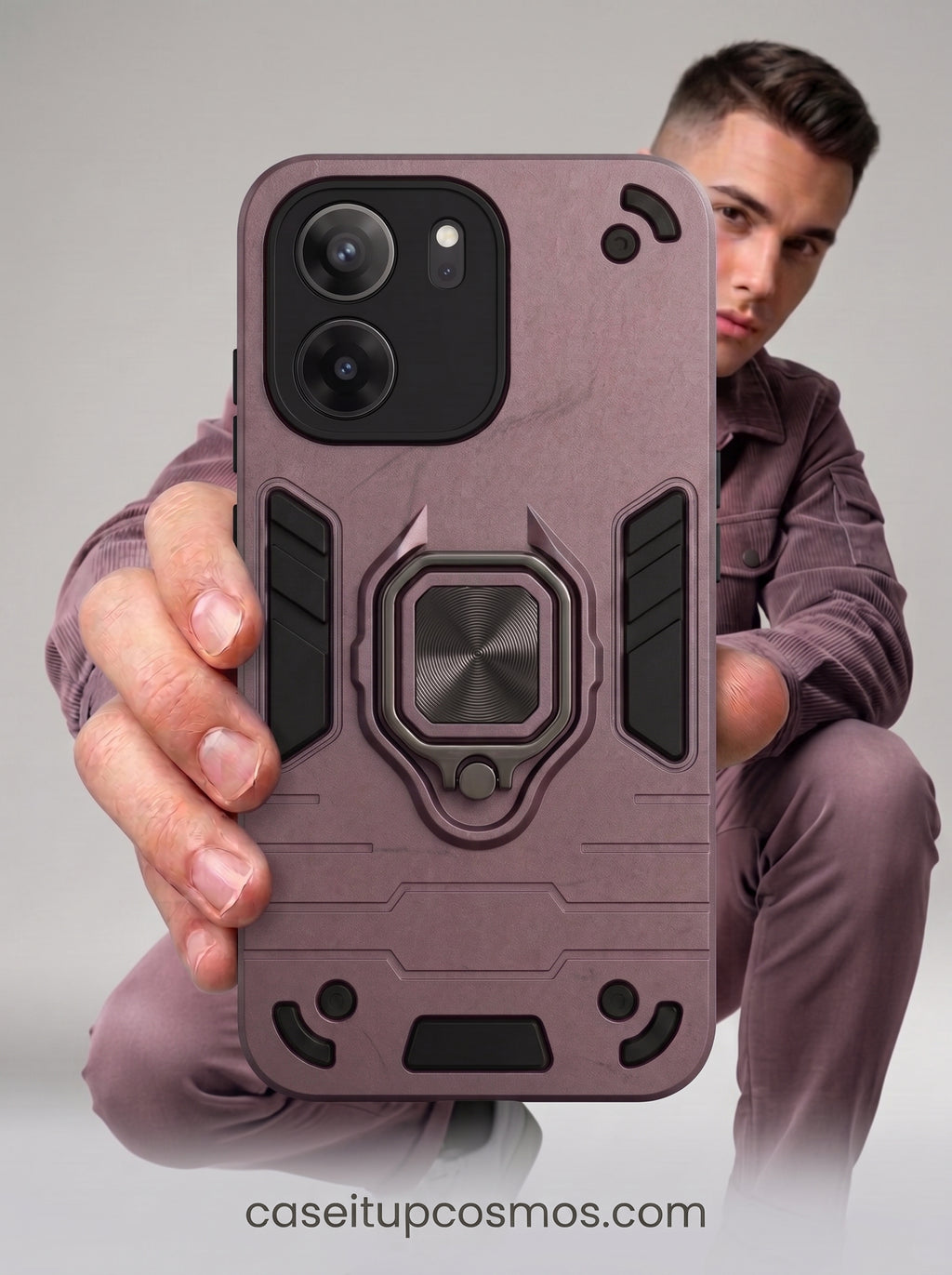 Cosmos Titan Armor Case | Rugged Protection with 120° Adjustable Ring Stand