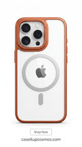 MagSafe Frosted Clear Case with Premium Metal Camera Frame for iPhone | Crystal Clear Shockproof Cover