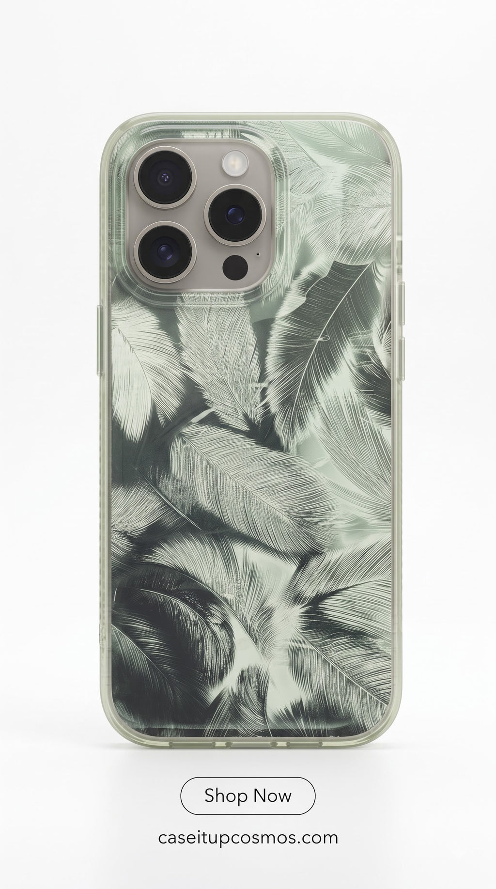 Feather Luxe Transparent Phone Case – Premium Shockproof Designer Cover