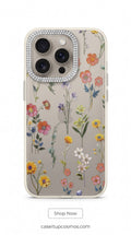Botanical Crystal™ Floral Diamond Camera Case – Luxury Shockproof Phone Cover
