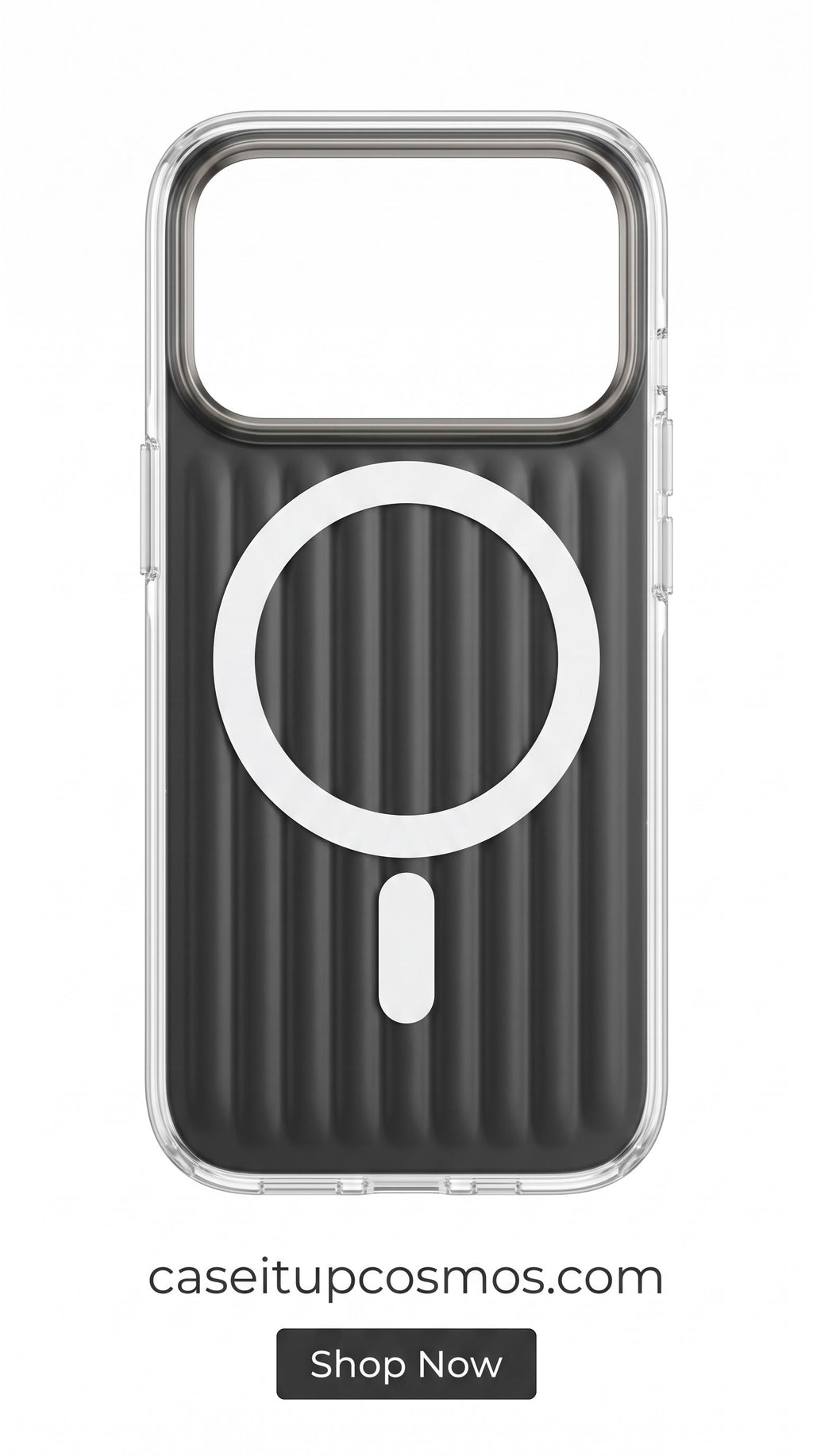 Smoked Ribbed MagSafe Case – Panoramic Visor Edition