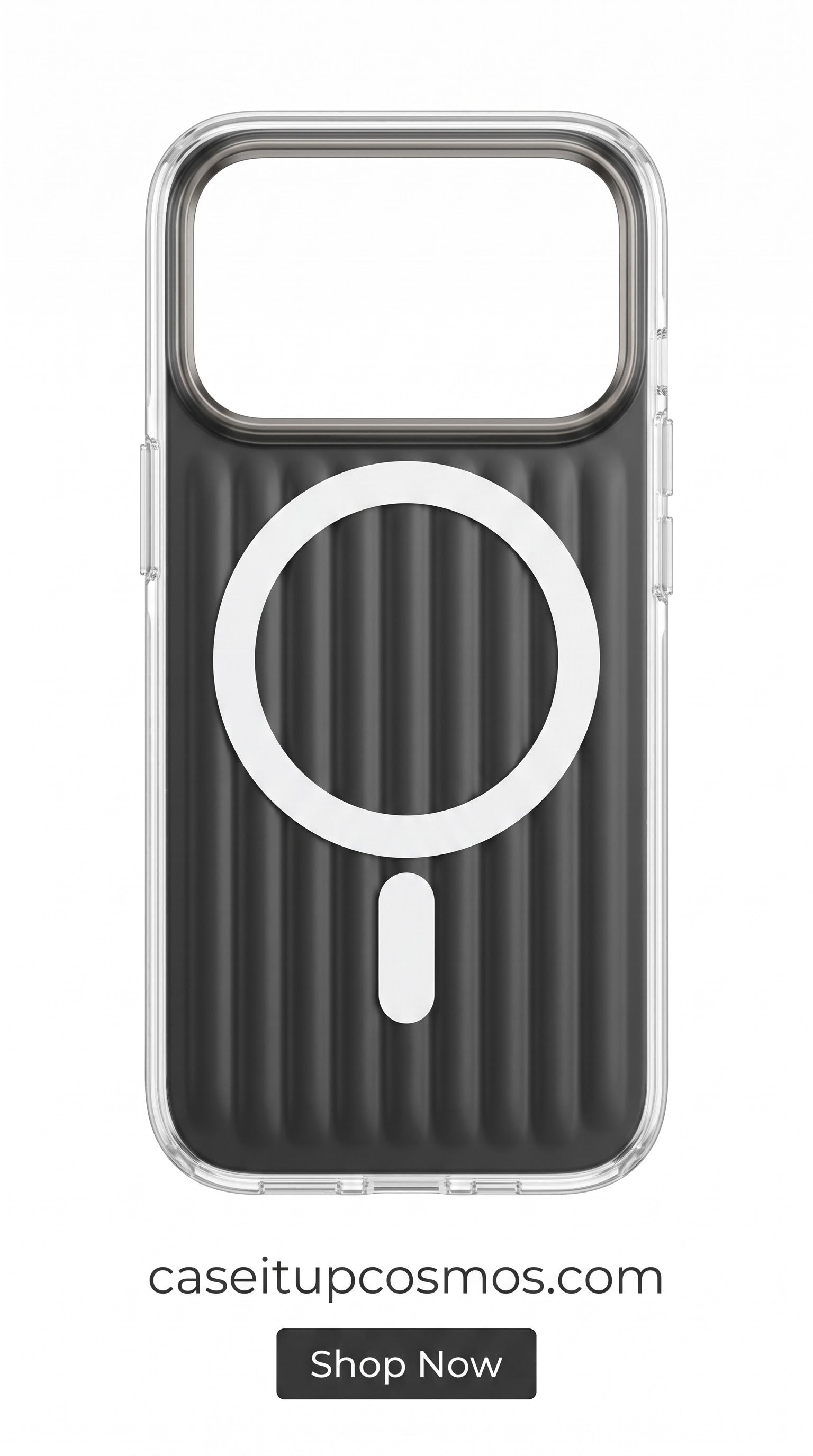 Smoked Ribbed MagSafe Case – Panoramic Visor Edition