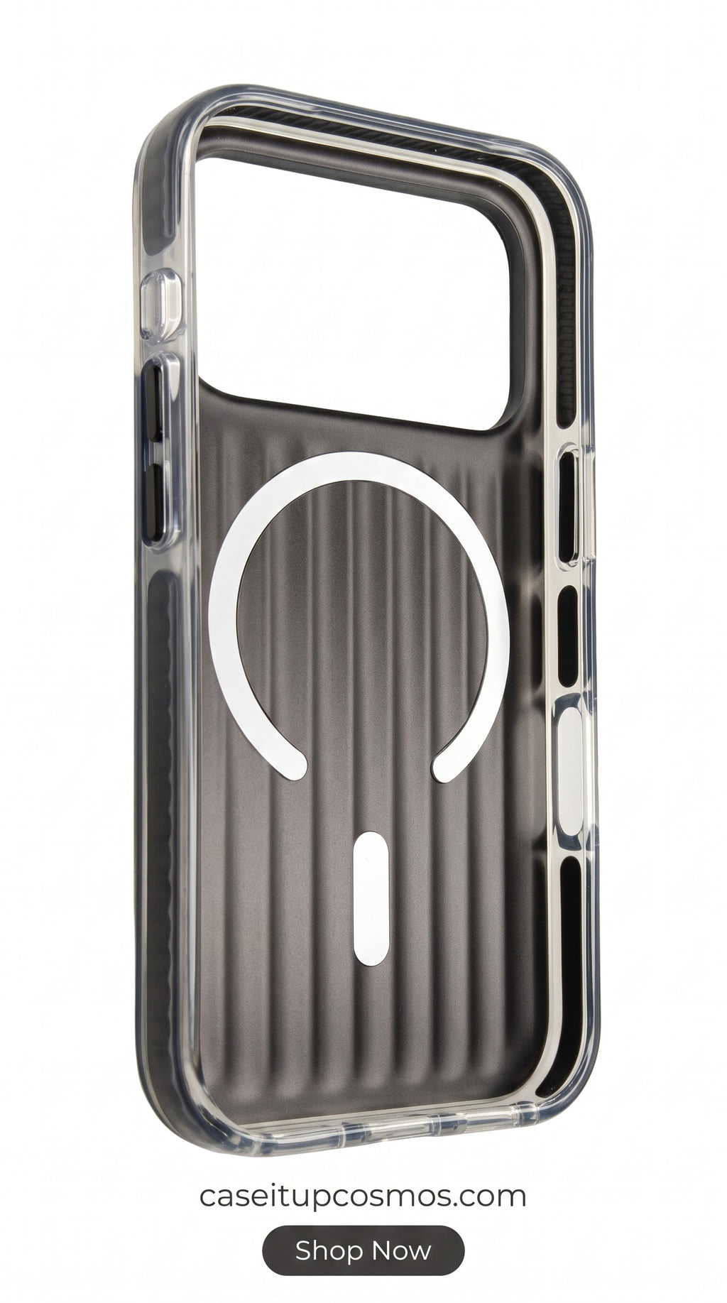 Smoked Ribbed MagSafe Case – Panoramic Visor Edition