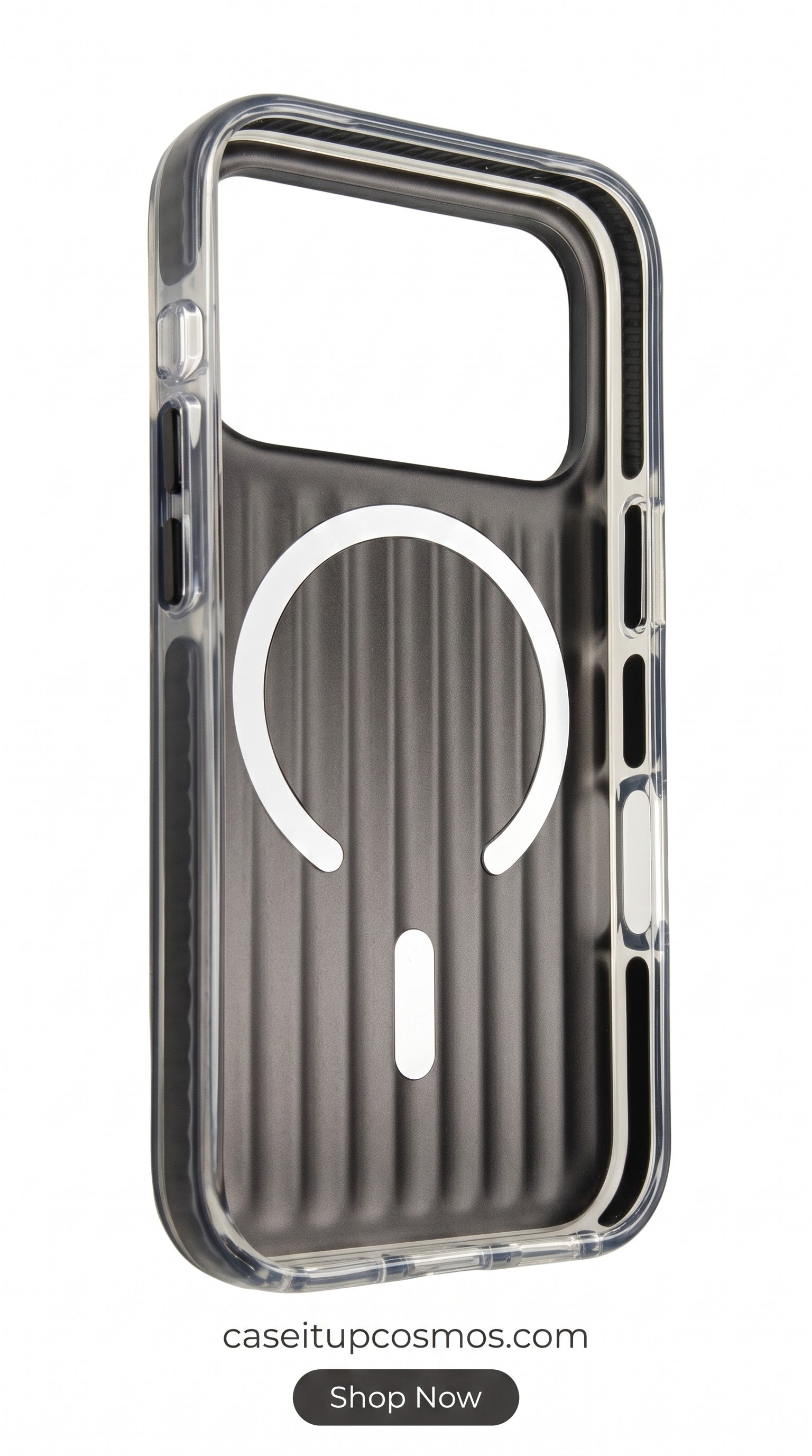Smoked Ribbed MagSafe Case – Panoramic Visor Edition