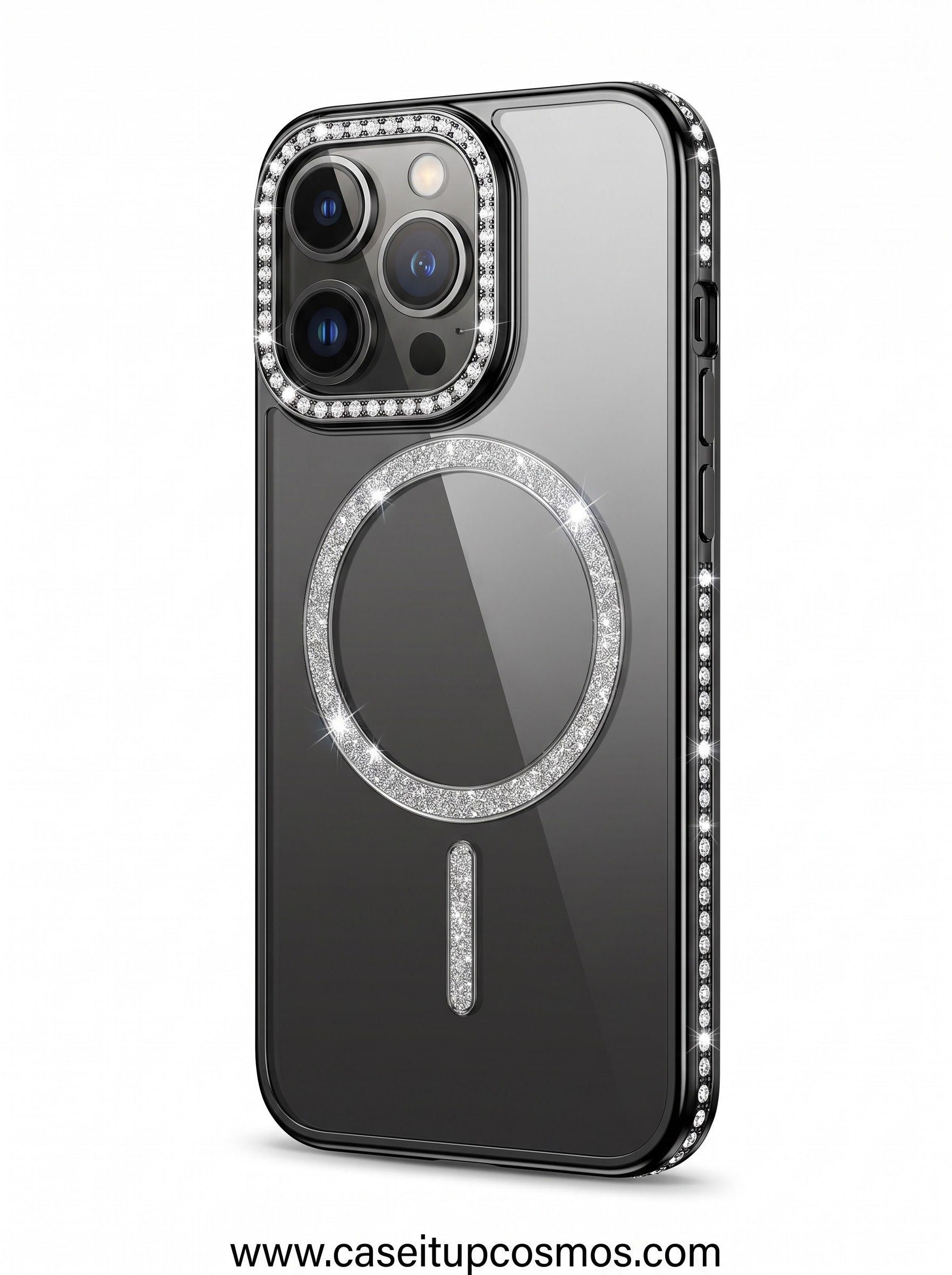 Cosmos™ Electroplated Diamond Sparkle MagSafe iPhone Case | Raised Lens Armor