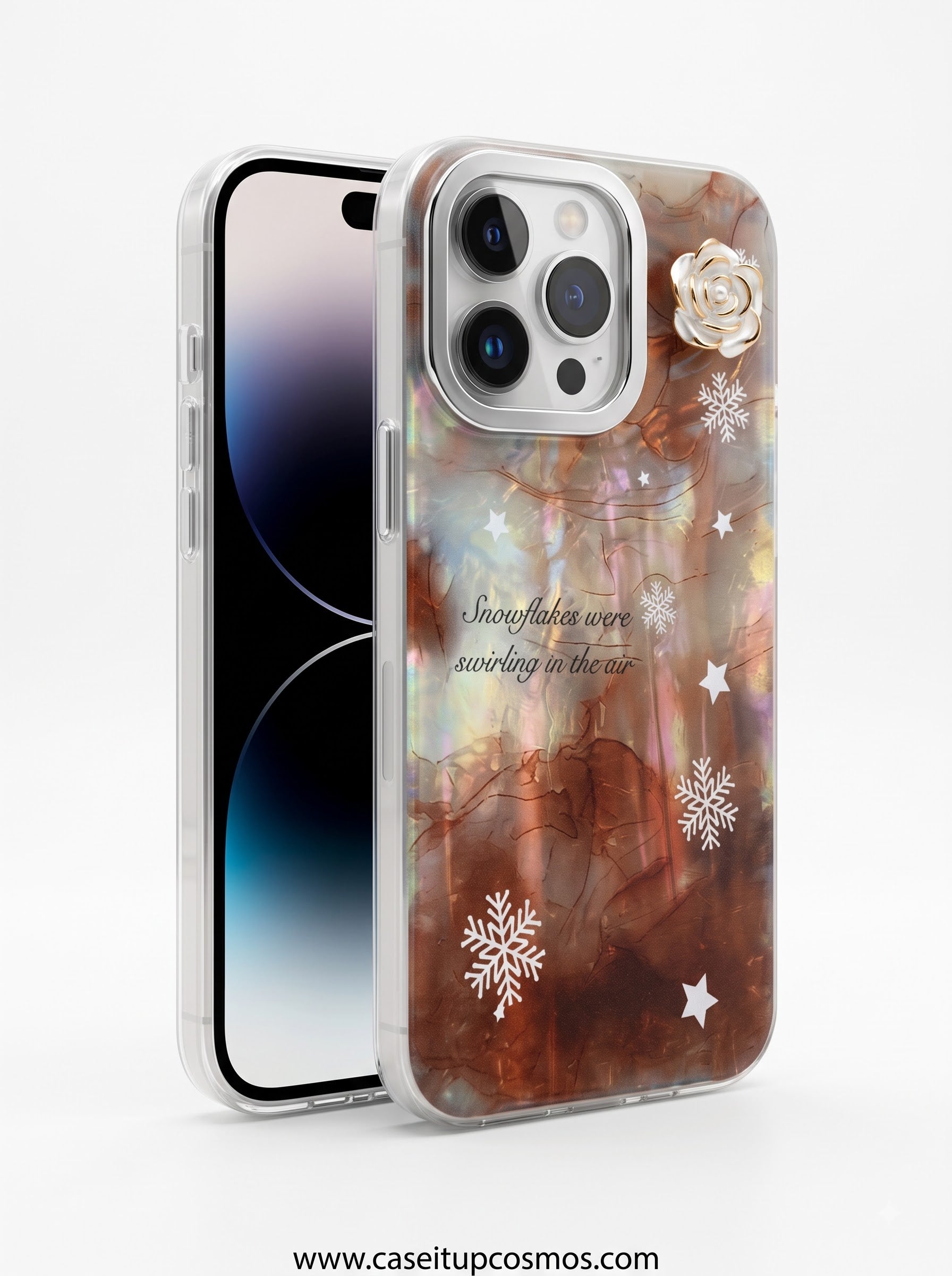 Garden Luxe™ Holographic Floral Case – Luxury Protective Phone Cover
