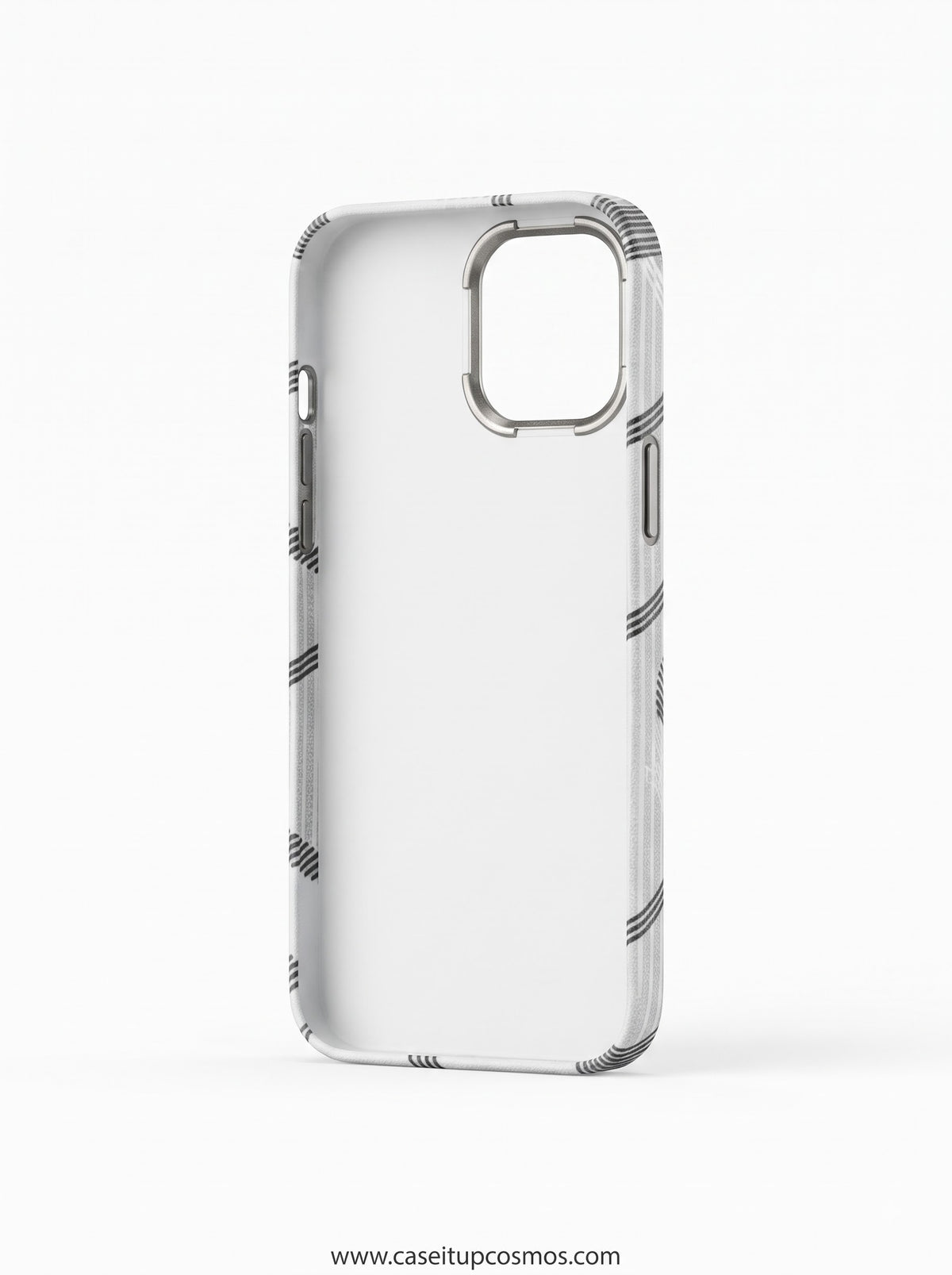 Cosmos Dior Geometric Diamond Canvas iPhone Case | Brushed Alloy Camera Bezel