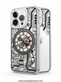 Mechanical Clockwork & Circuit Board MagSafe Case for iPhone | Clear Hybrid