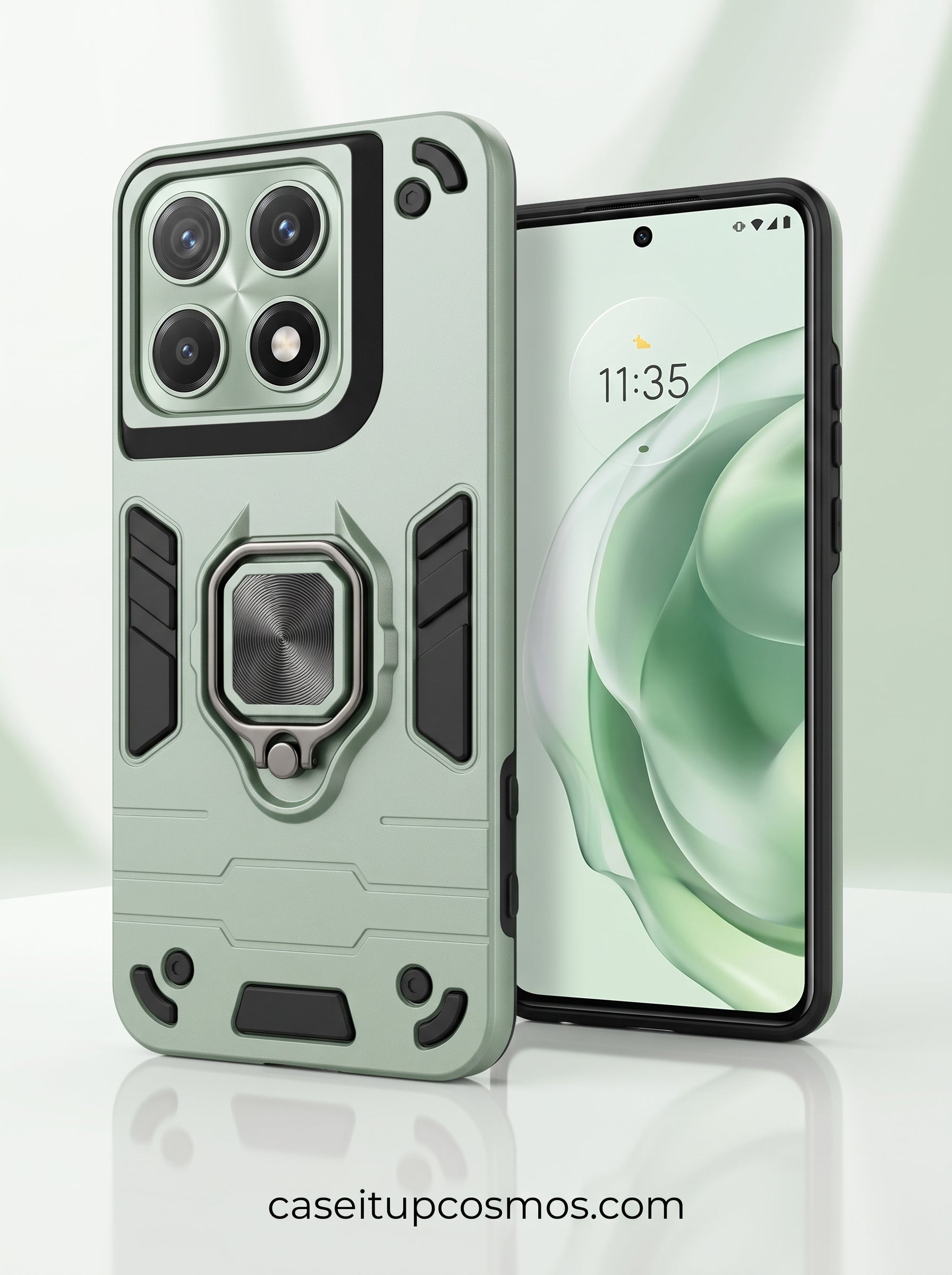 Cosmos Titan Armor Case | Rugged Protection with 120° Adjustable Ring Stand