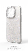 Luxury Pearl Crystal Phone Case – Glitter Shockproof Transparent Cover