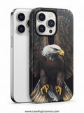 Photorealistic Flying Bald Eagle Armor iPhone Cover | 3D Full-Wrap Print