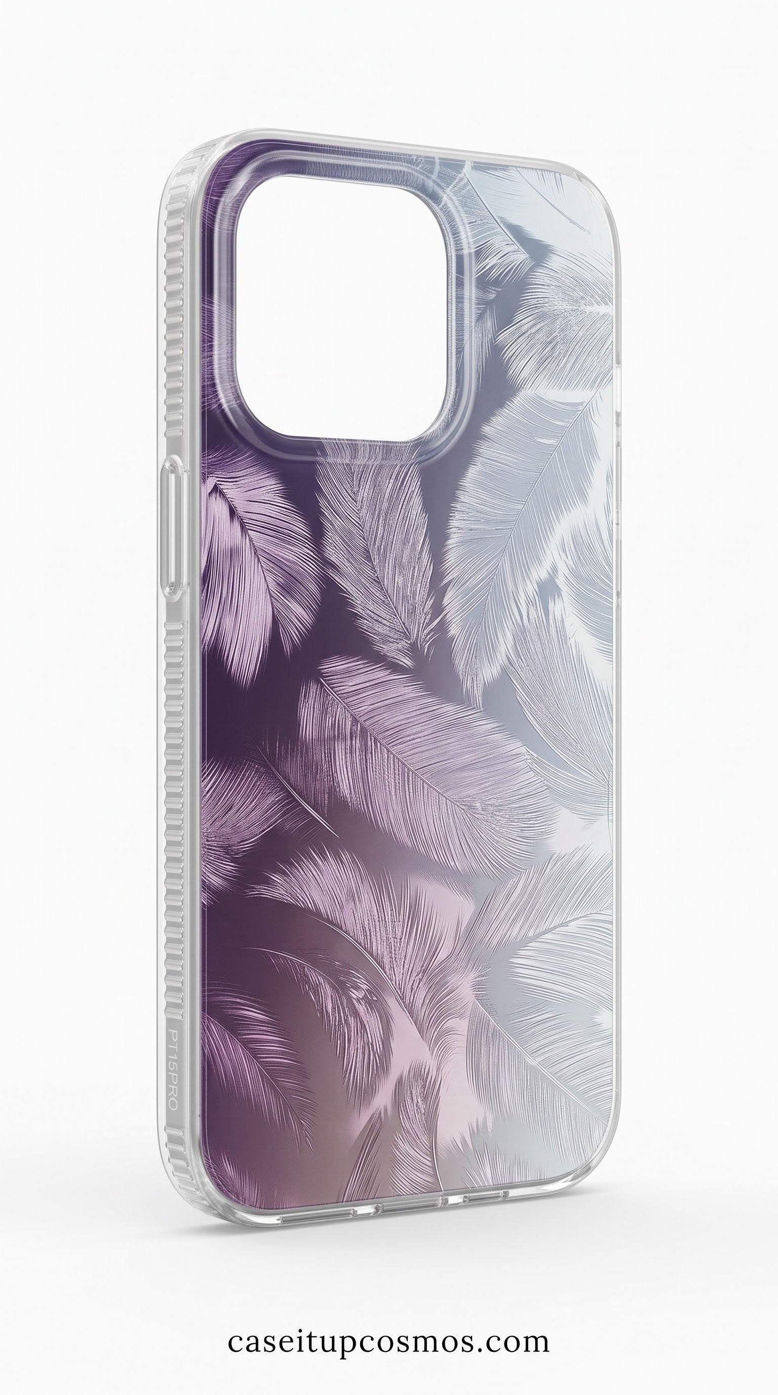 Feather Luxe Transparent Phone Case – Premium Shockproof Designer Cover