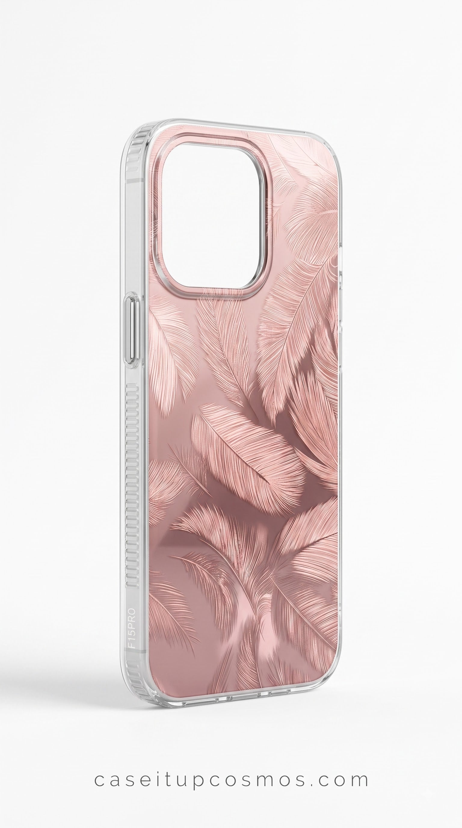 Feather Luxe Transparent Phone Case – Premium Shockproof Designer Cover