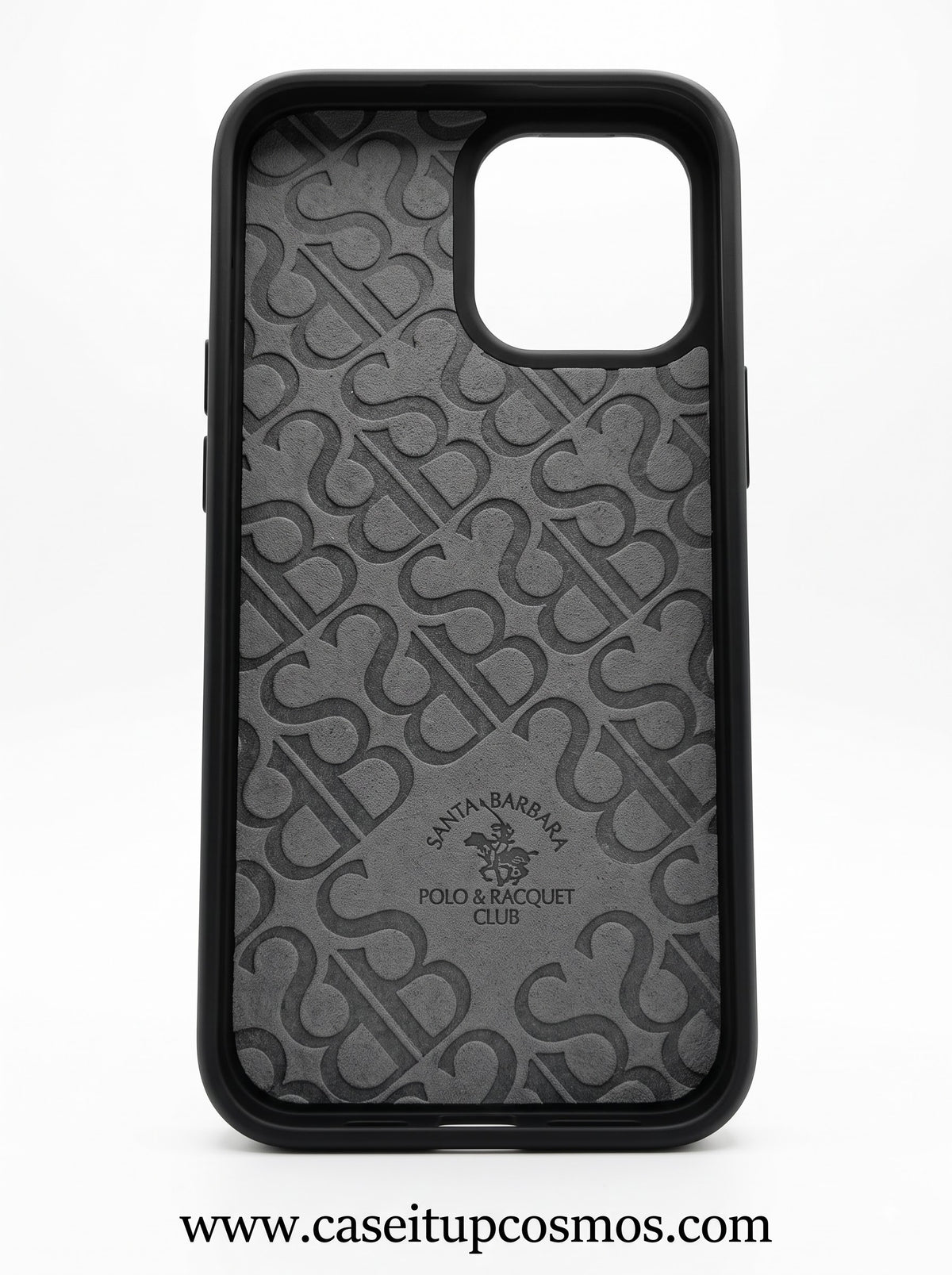 The Old Money Monochrome Edition Plaid Leather Case for iPhone