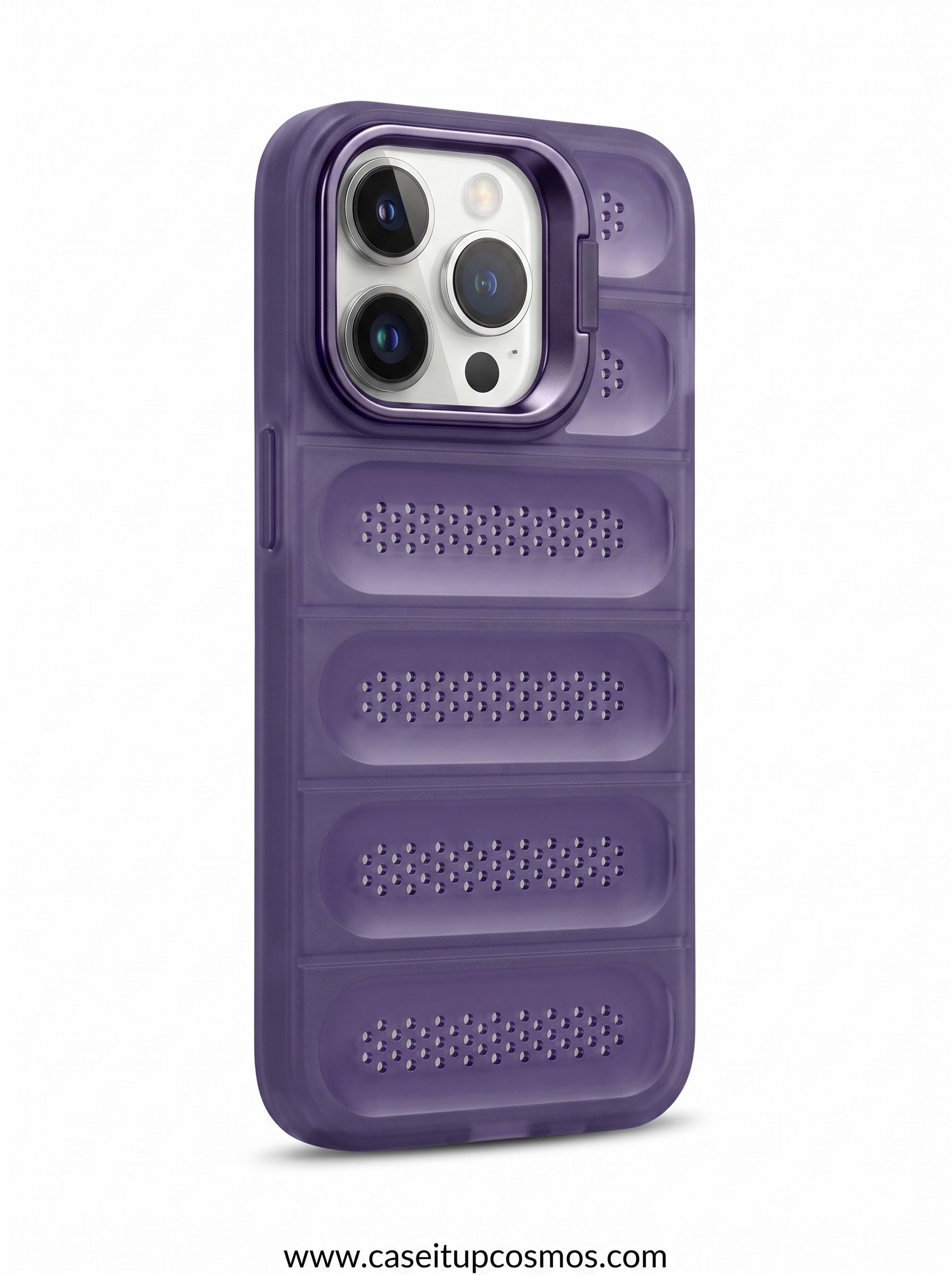 The Cyber-Cooling Armor MagSafe-Ready iPhone Case | 2-in-1 Lens Stand