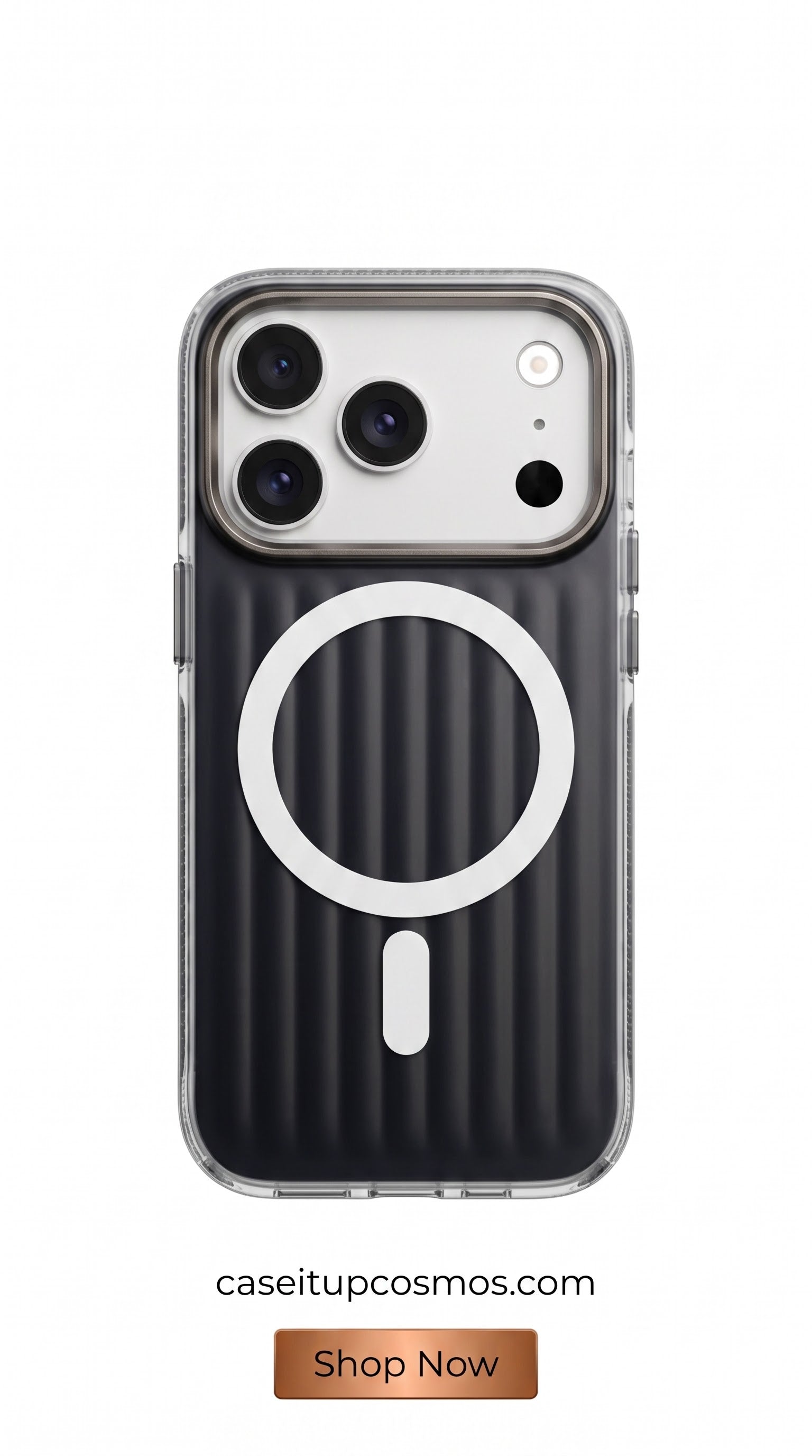 Smoked Ribbed MagSafe Case – Panoramic Visor Edition
