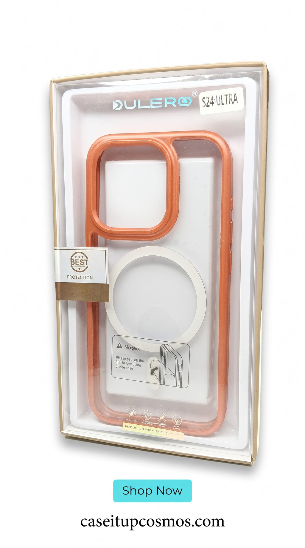 MagSafe Frosted Clear Case with Premium Metal Camera Frame for iPhone | Crystal Clear Shockproof Cover