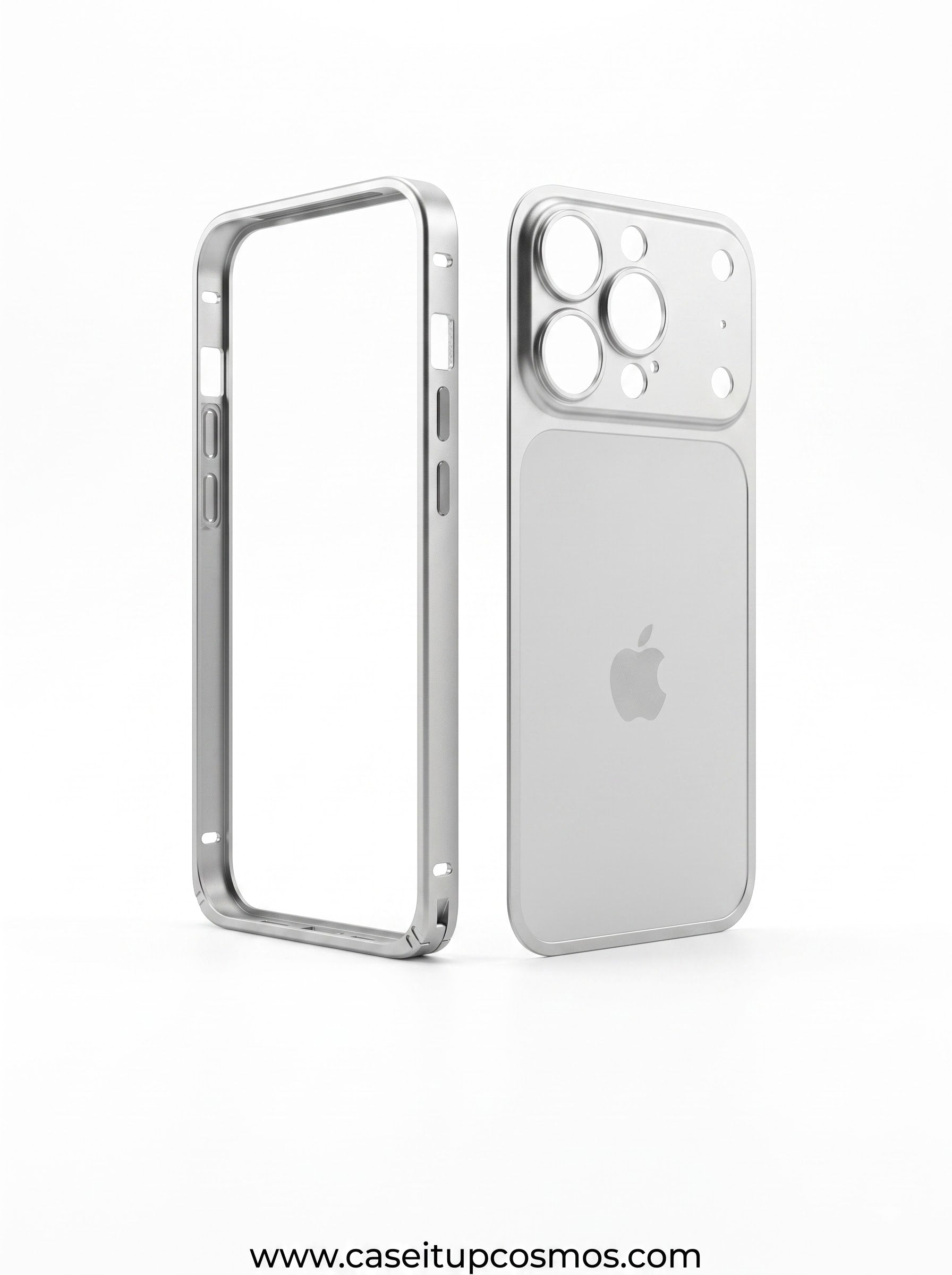 Cosmos™ Titanium AG Glass Metal Bumper Case | Integrated Camera Visor