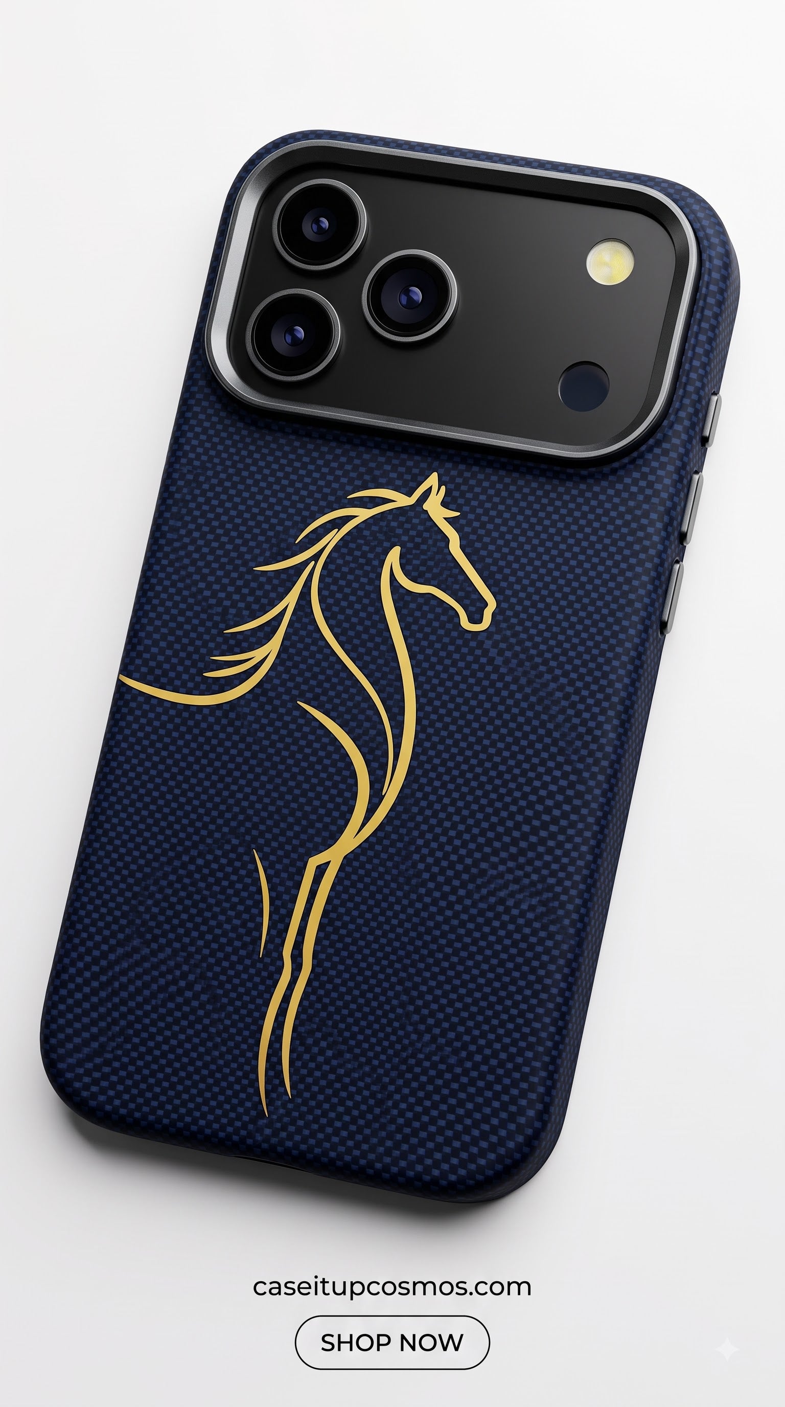 DYNAMYK Woven Stallion Luxury Case – Metallic Camera Shield Series