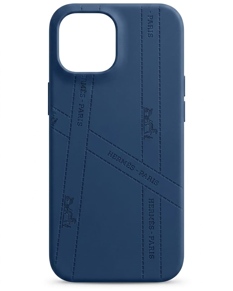 Luxury Black Leather iPhone Case