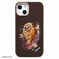 Roar in Style: The Nimmy Embroidered Lion iPhone Case