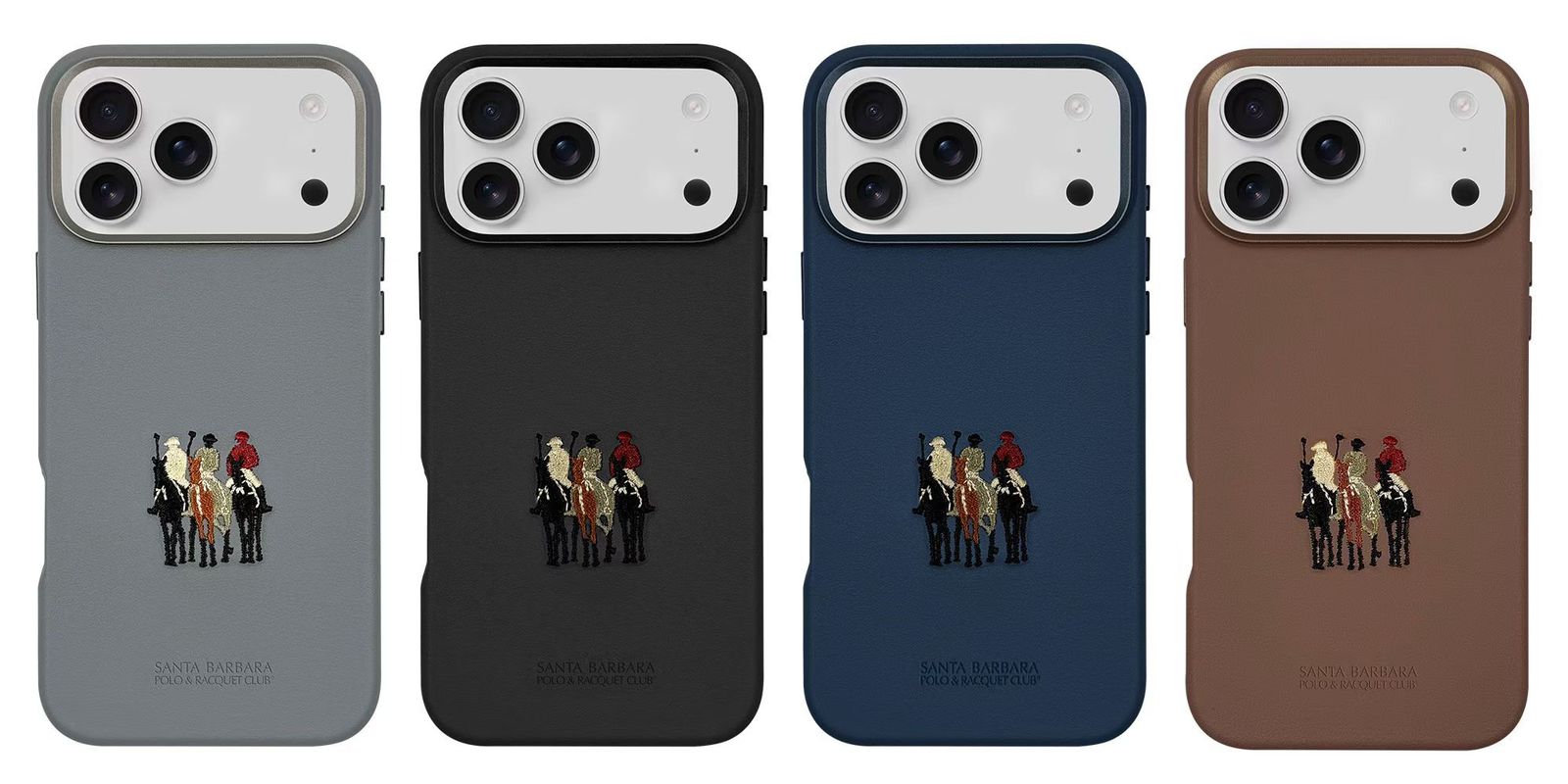Santa Barbara Polo & Racquet Club Embroidered Leather Finish Case Justin Series