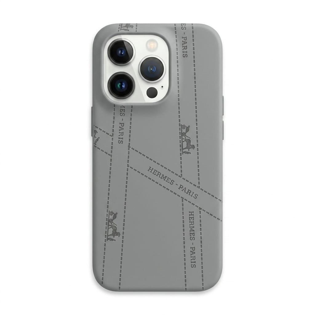 Luxury Black Leather iPhone Case