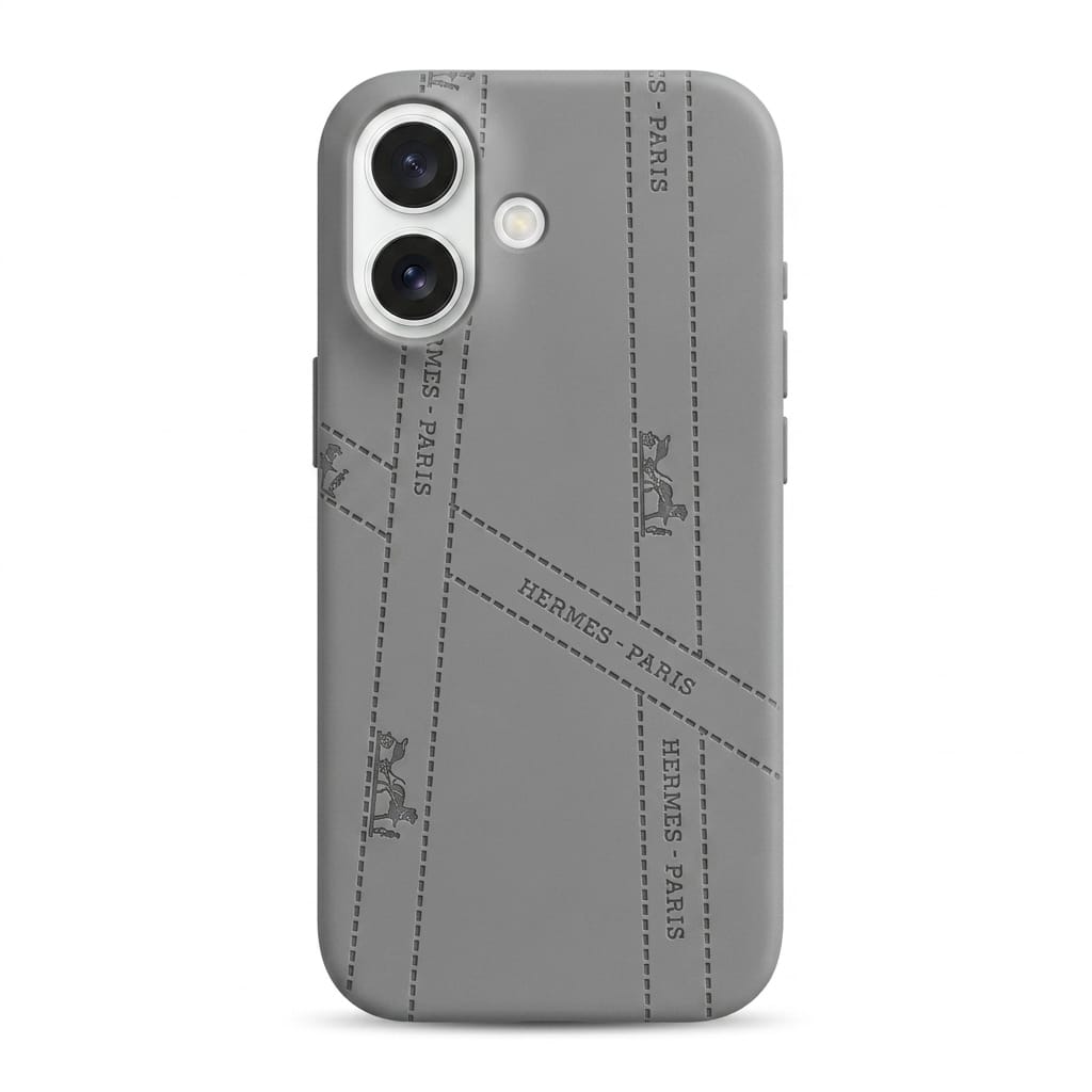Luxury Black Leather iPhone Case