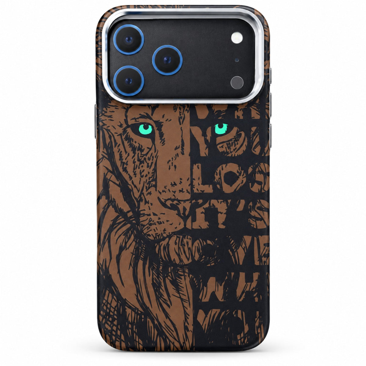 Premium lion engraved MagSafe case for iPhone 18 Pro and 18 Pro Max