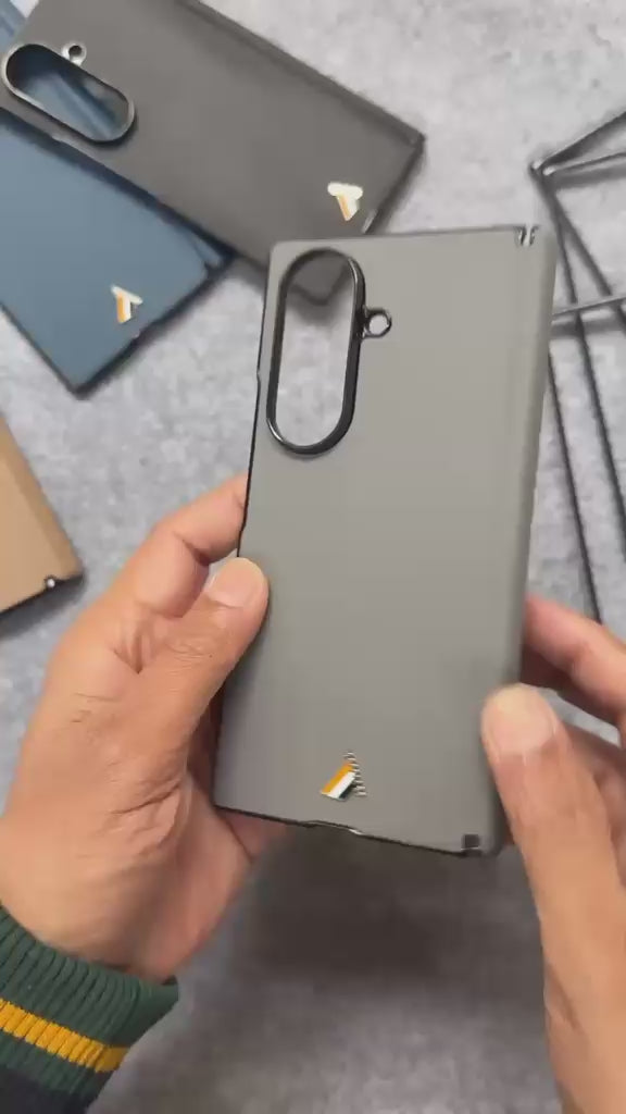 Premium Leather Texture Case for Samsung Fold