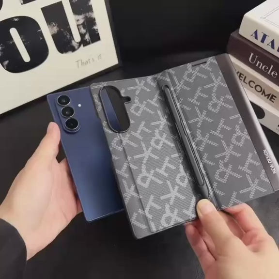 Premium Pattern Flip Cover – Samsung Fold Series